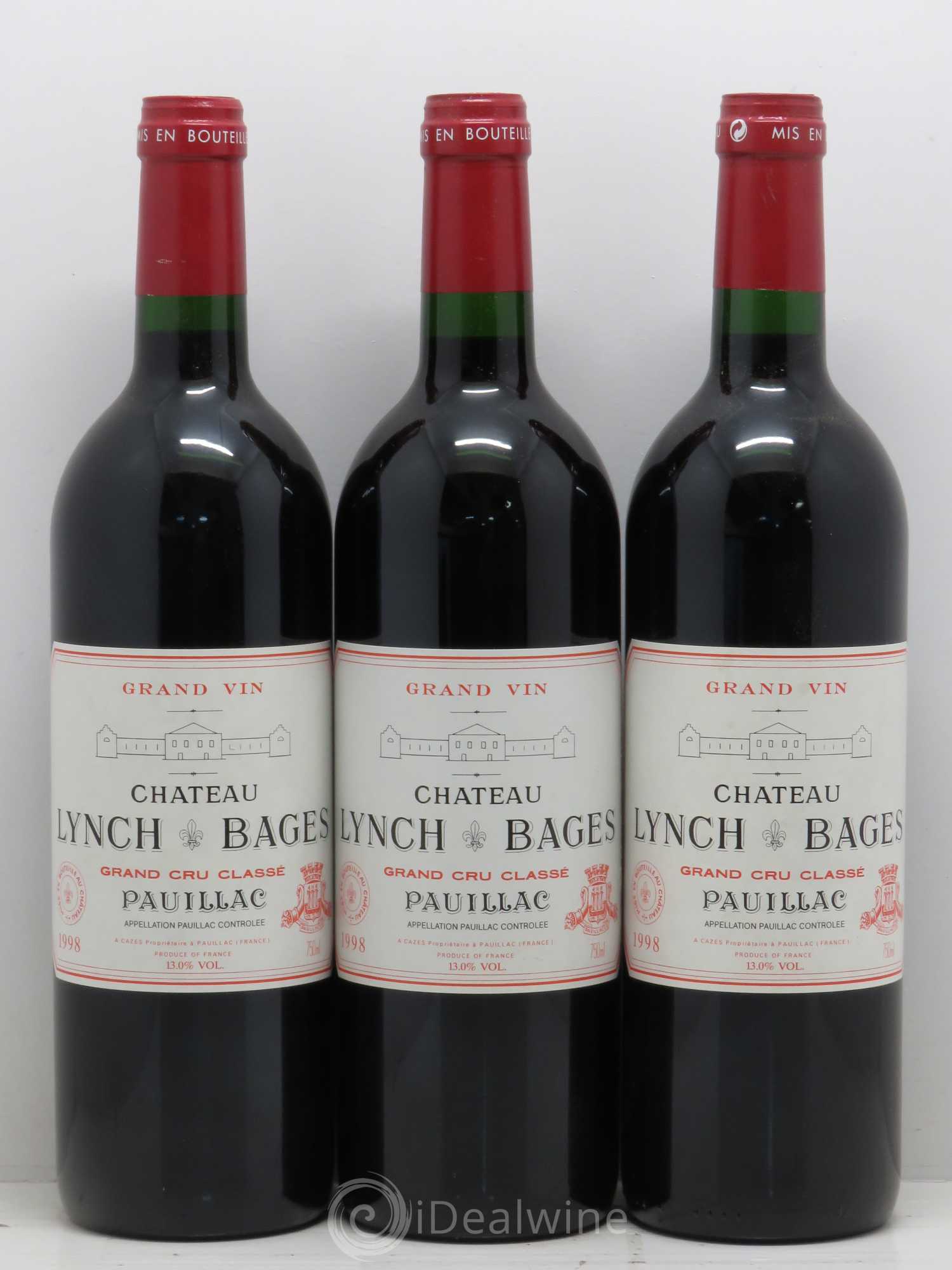 Château Lynch Bages 5ème Grand Cru Classé 1998 - Lot de 12 bouteilles - 2