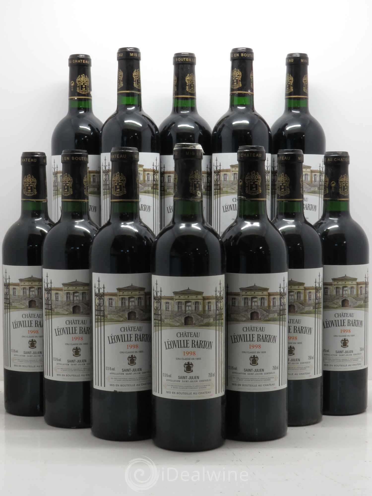 Château Léoville Barton 2ème Grand Cru Classé 1998 - Lot de 12 bouteilles - 0