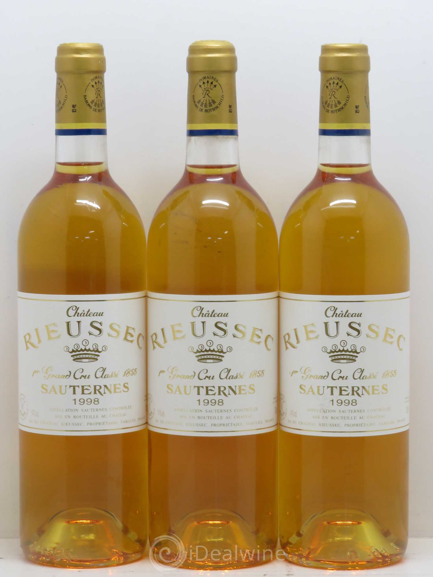 Château Rieussec 1er Grand Cru Classé 1998 - Lotto di 12 bottiglie - 1