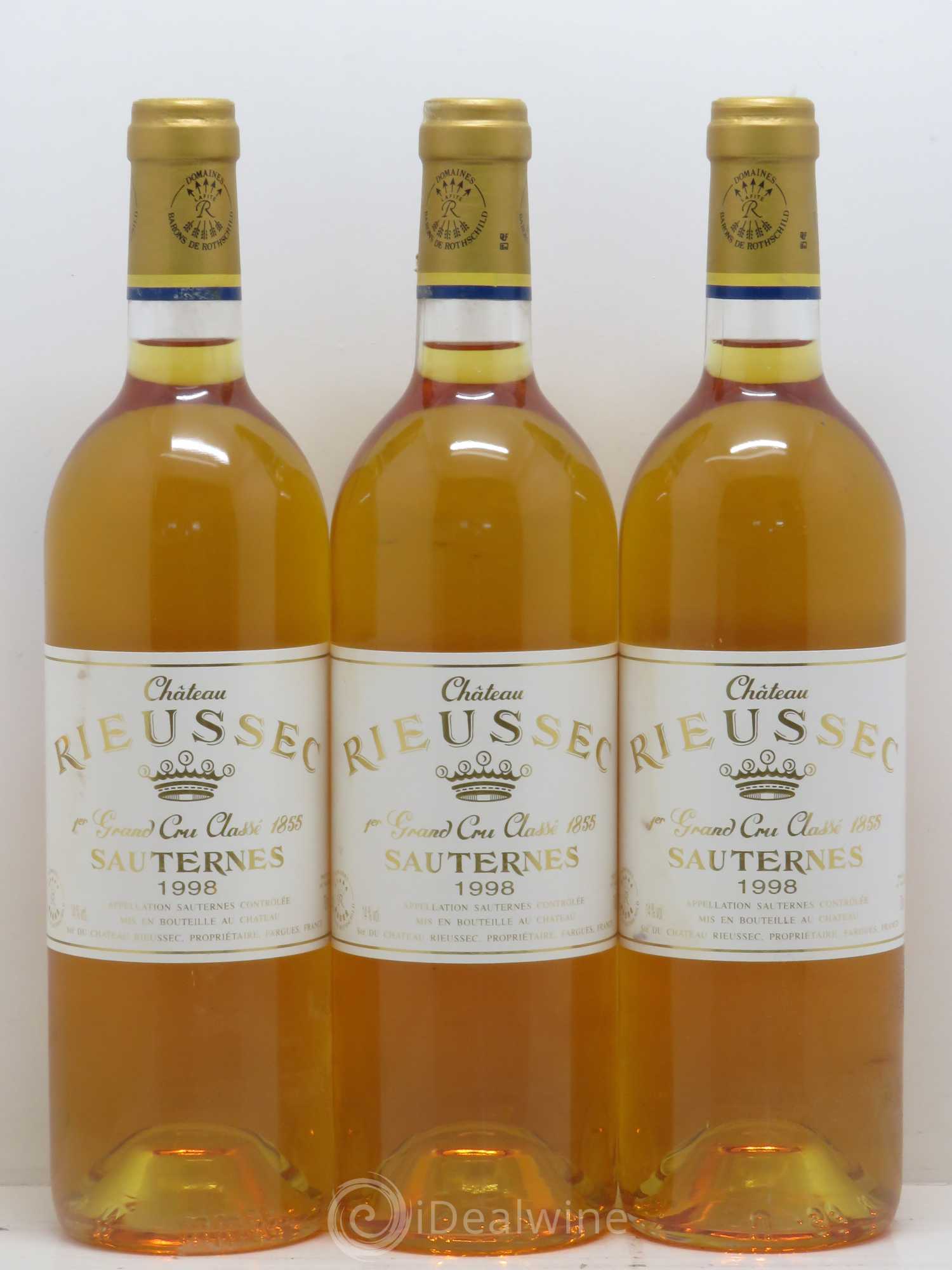 Château Rieussec 1er Grand Cru Classé 1998 - Lotto di 12 bottiglie - 3