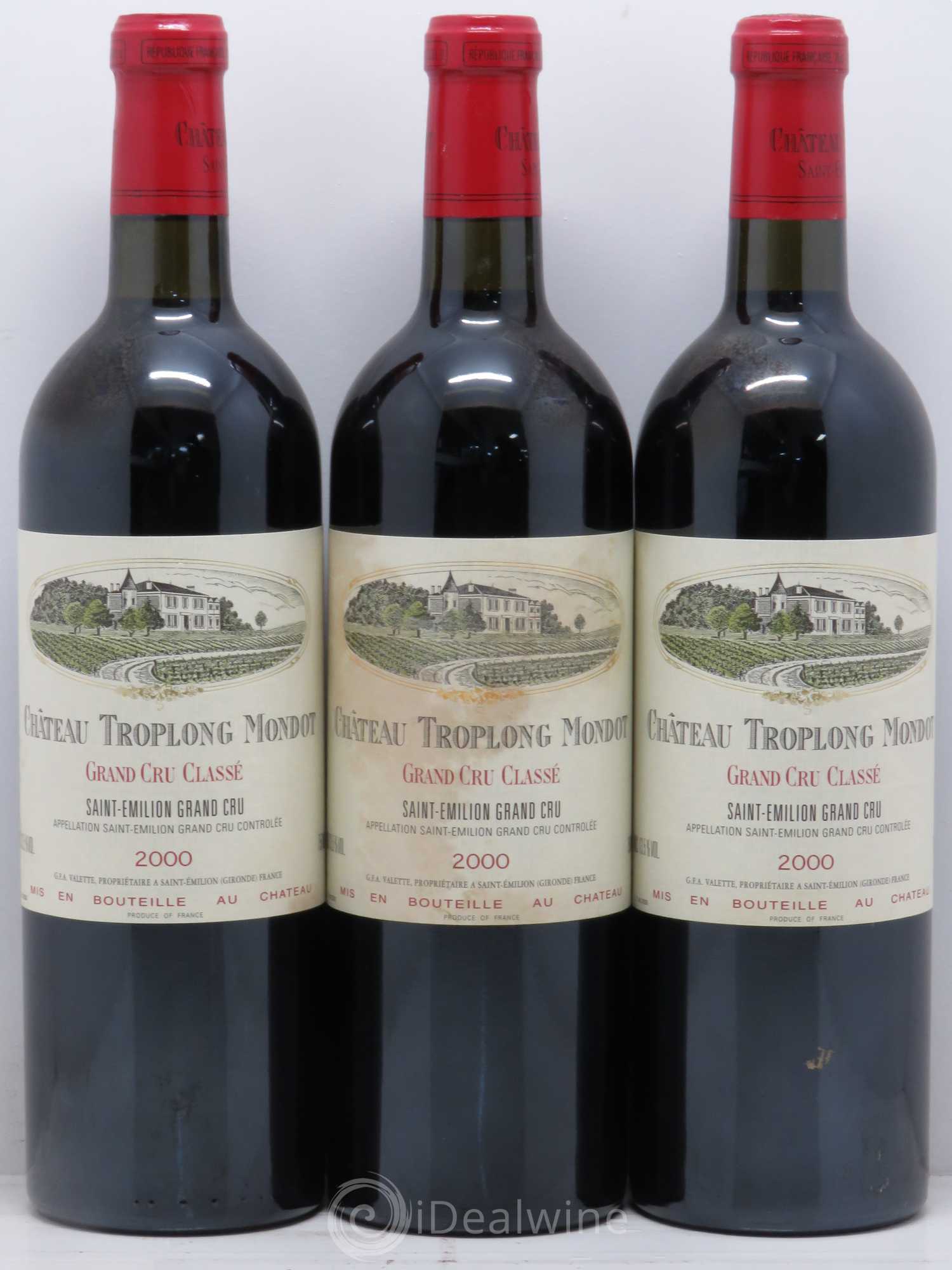 Château Troplong Mondot 1er Grand Cru Classé B 2000 - Lot de 6 bouteilles - 2