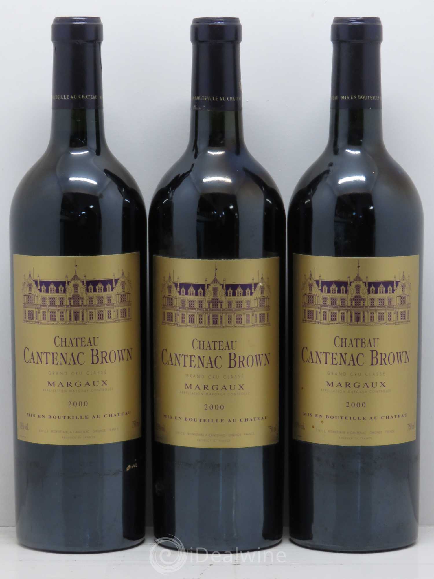 Château Cantenac Brown 3ème Grand Cru Classé 2000 - Lotto di 12 bottiglie - 1