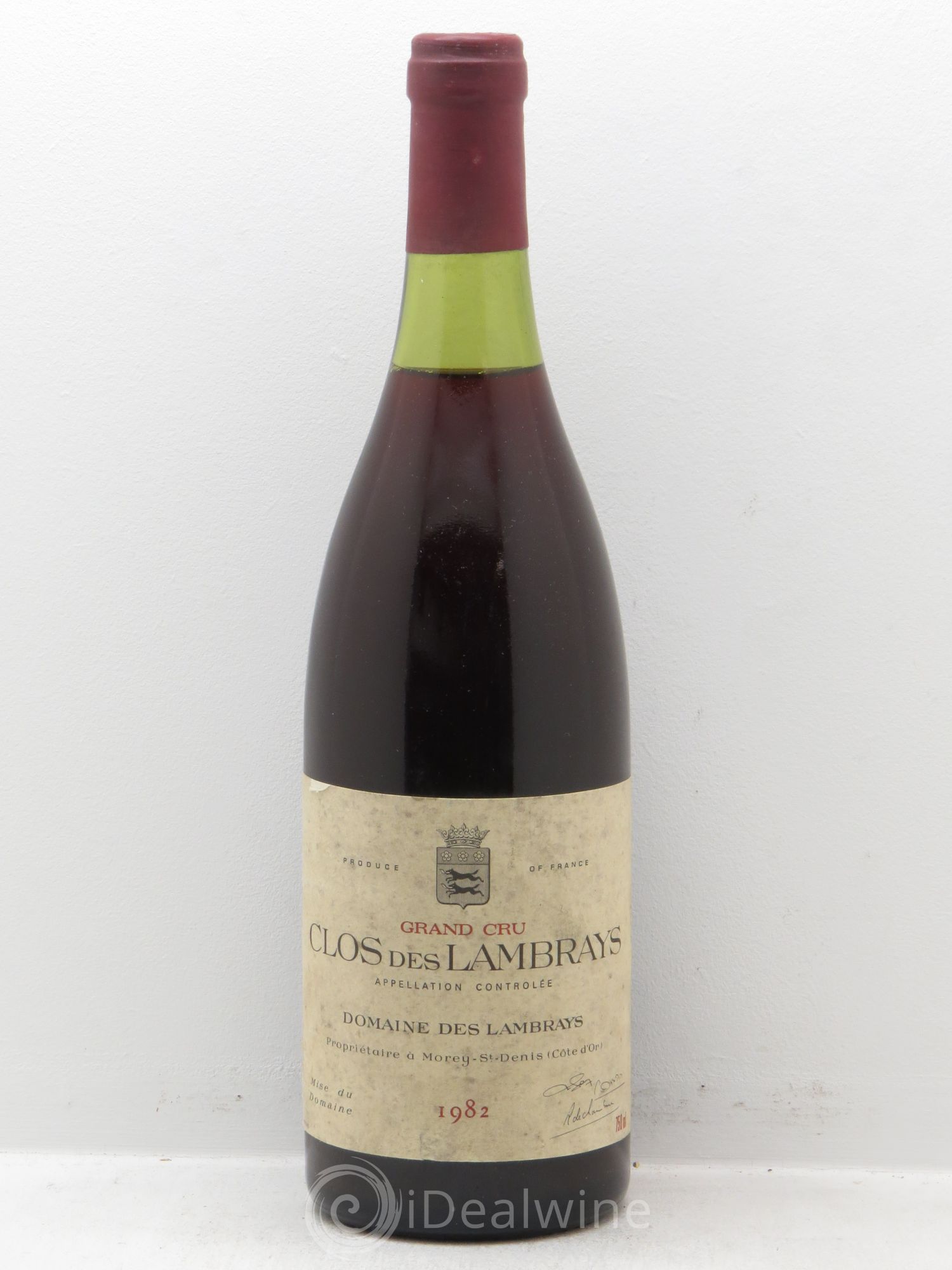 Clos des Lambrays Grand Cru Domaine des Lambrays 1982 - Lot de 1 bouteille - 0