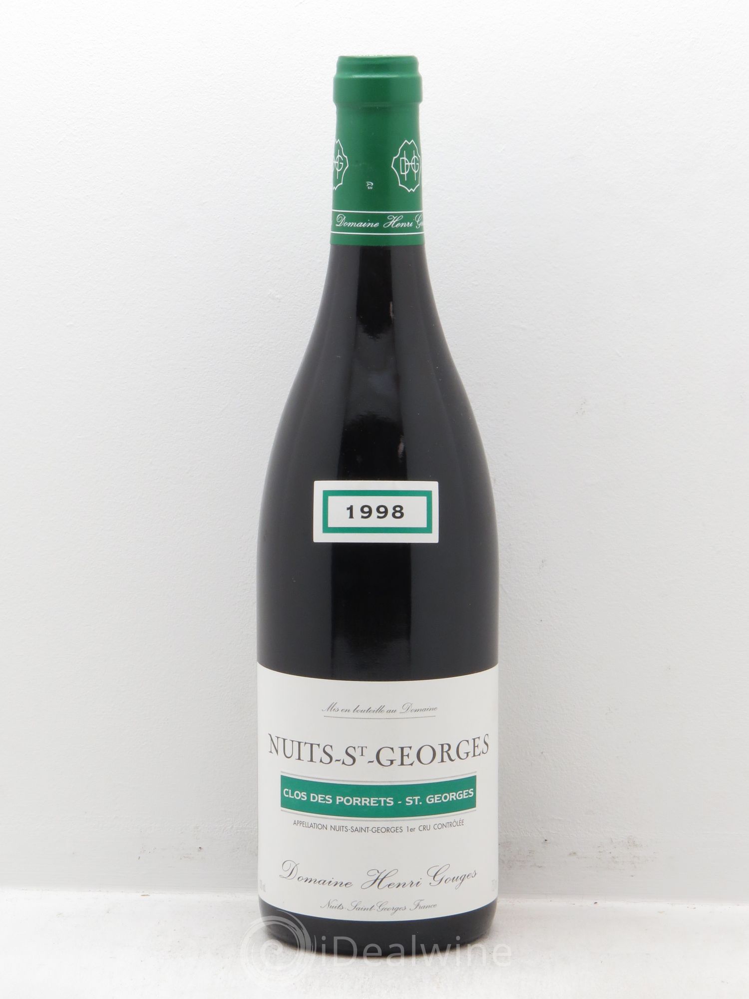 Nuits-Saint-Georges 1er Cru Clos des Porrets St Georges Henri Gouges 1998 - Lot de 1 bouteille - 0