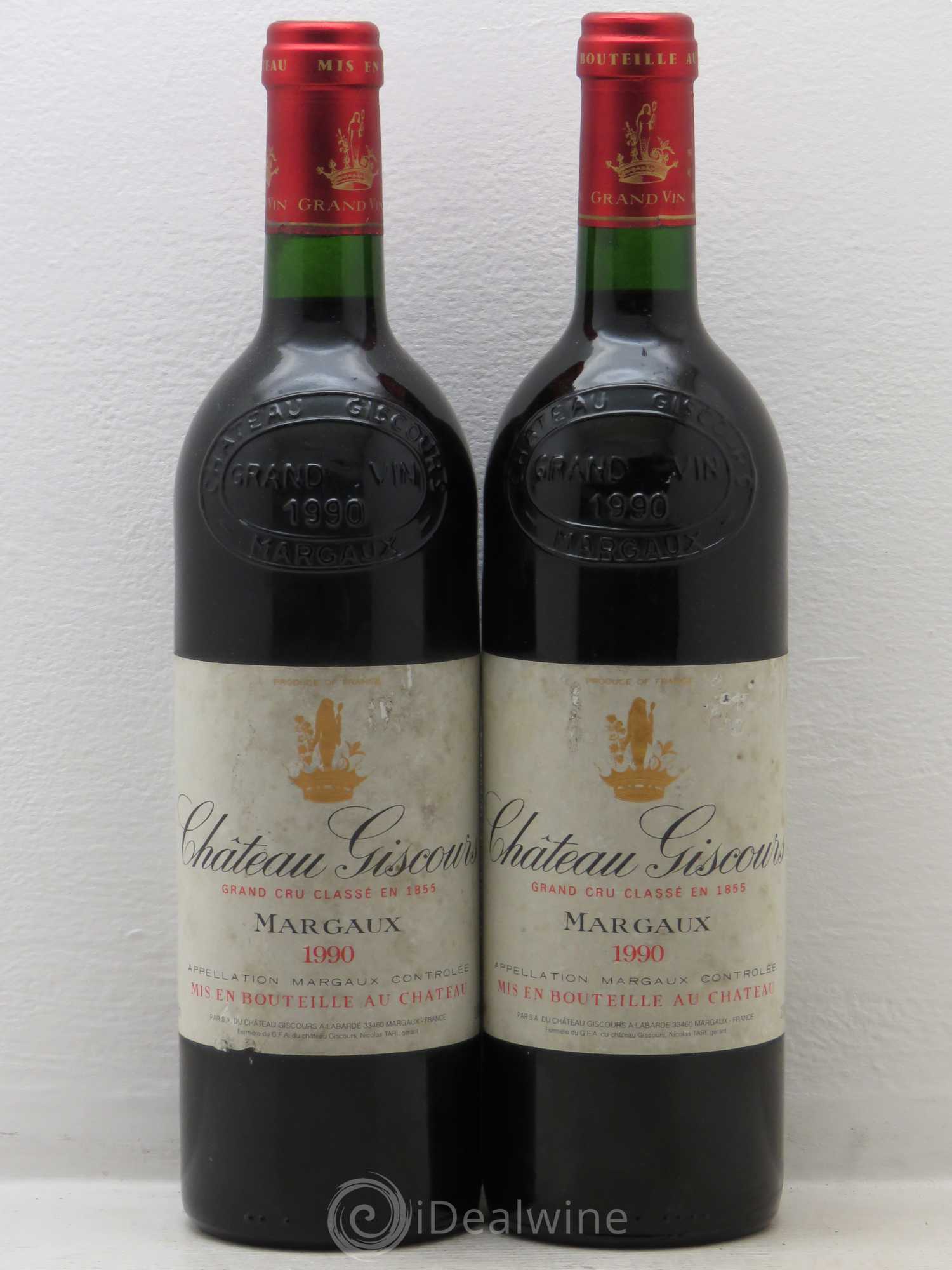 Château Giscours 3ème Grand Cru Classé 1990 - Lot de 2 bouteilles - 0
