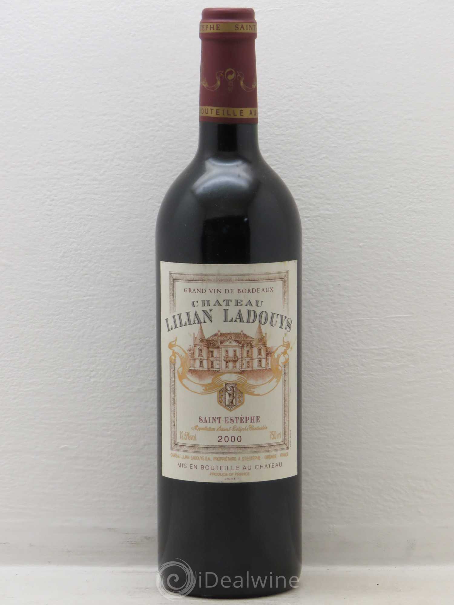 Château Lilian Ladouys Cru Bourgeois 2000 - Lot de 1 bouteille - 0
