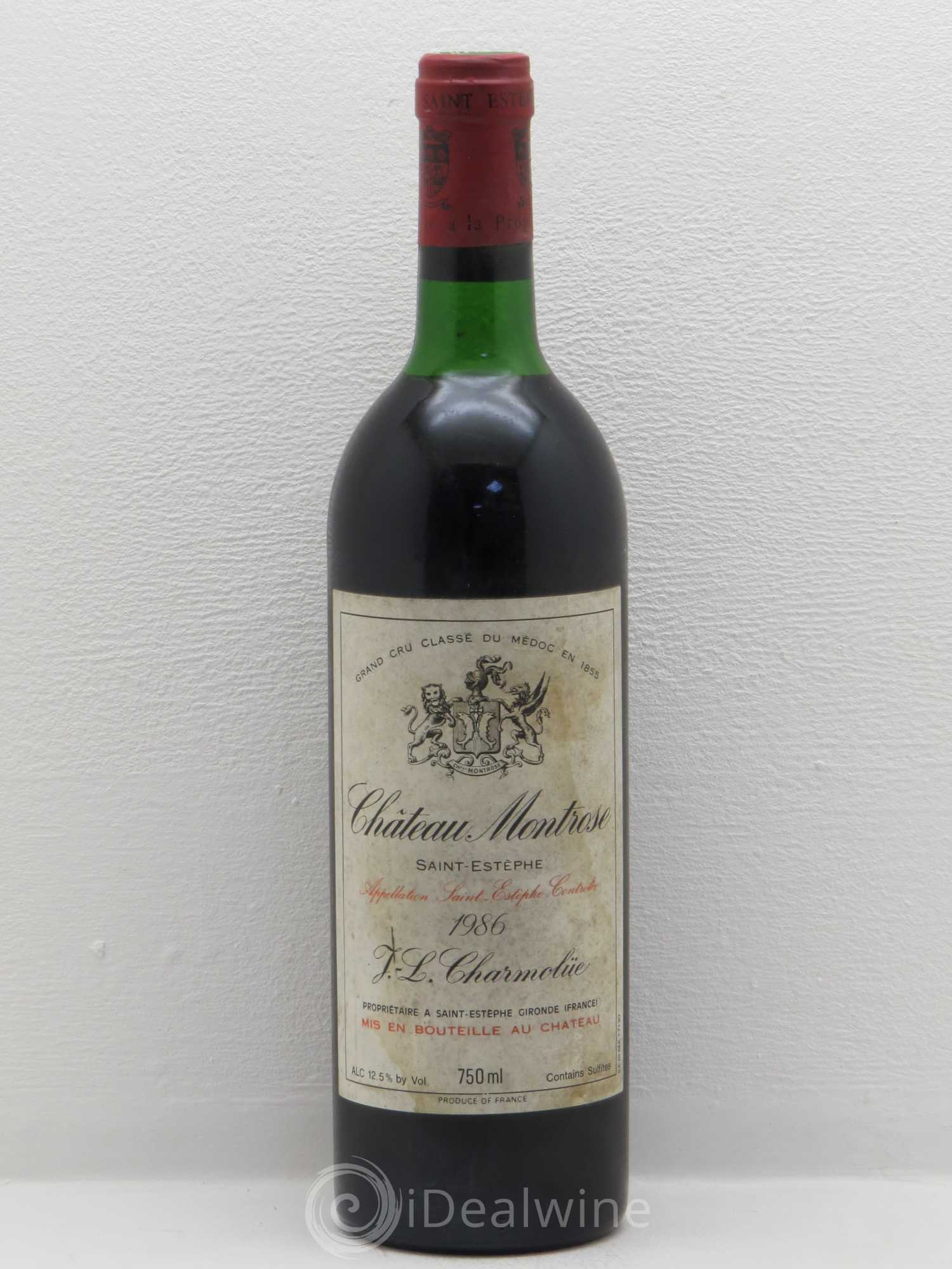 Château Montrose 2ème Grand Cru Classé (sans prix de réserve) 1986 - Lot de 1 bouteille - 0