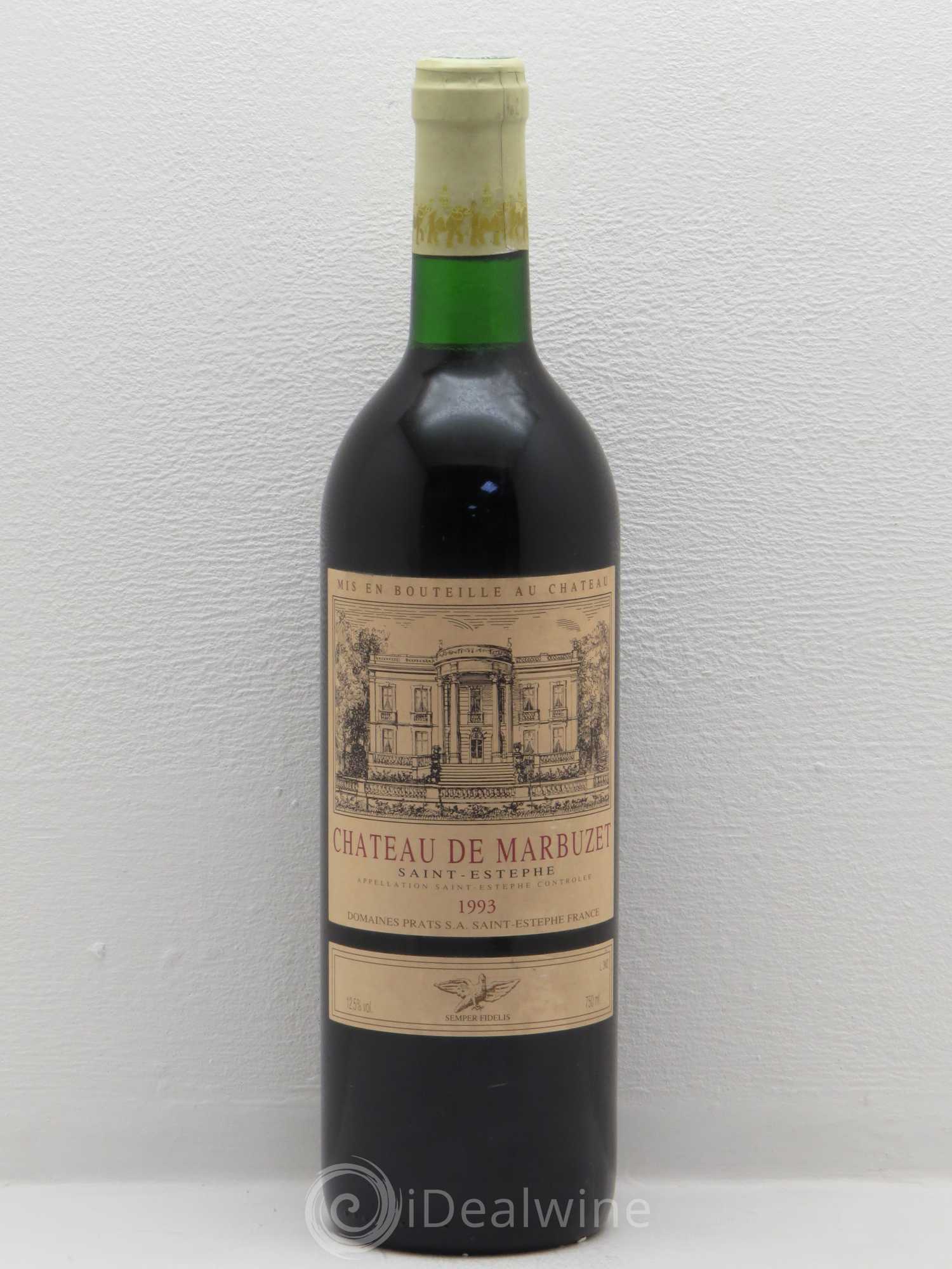 Château de Marbuzet Cru Bourgeois (sans prix de réserve) 1993 - Lot de 1 bouteille - 0