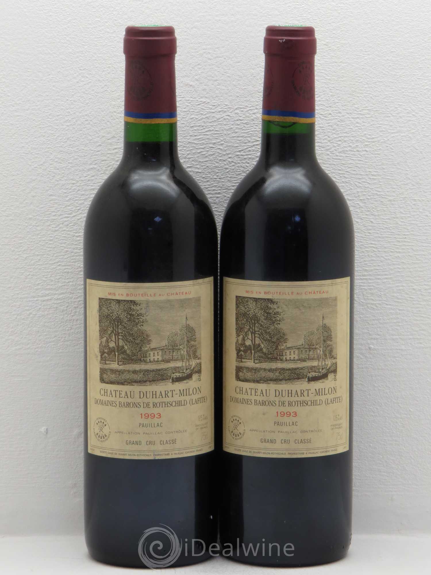 Château Duhart-Milon 4ème Grand Cru Classé 1993 - Lot de 2 bouteilles - 0