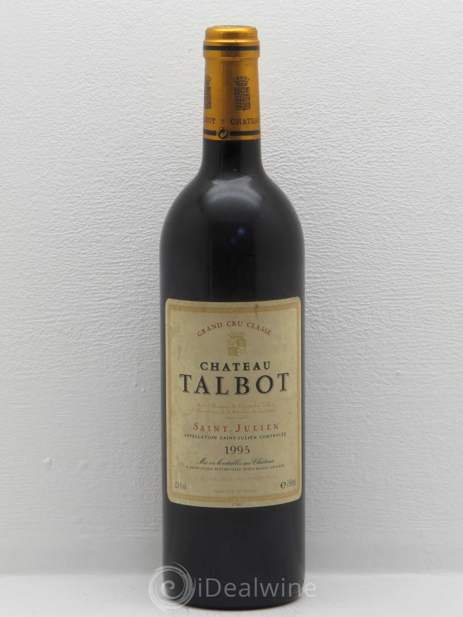 Château Talbot 4ème Grand Cru Classé (sans prix de réserve) 1995 - Lot de 1 bouteille - 0