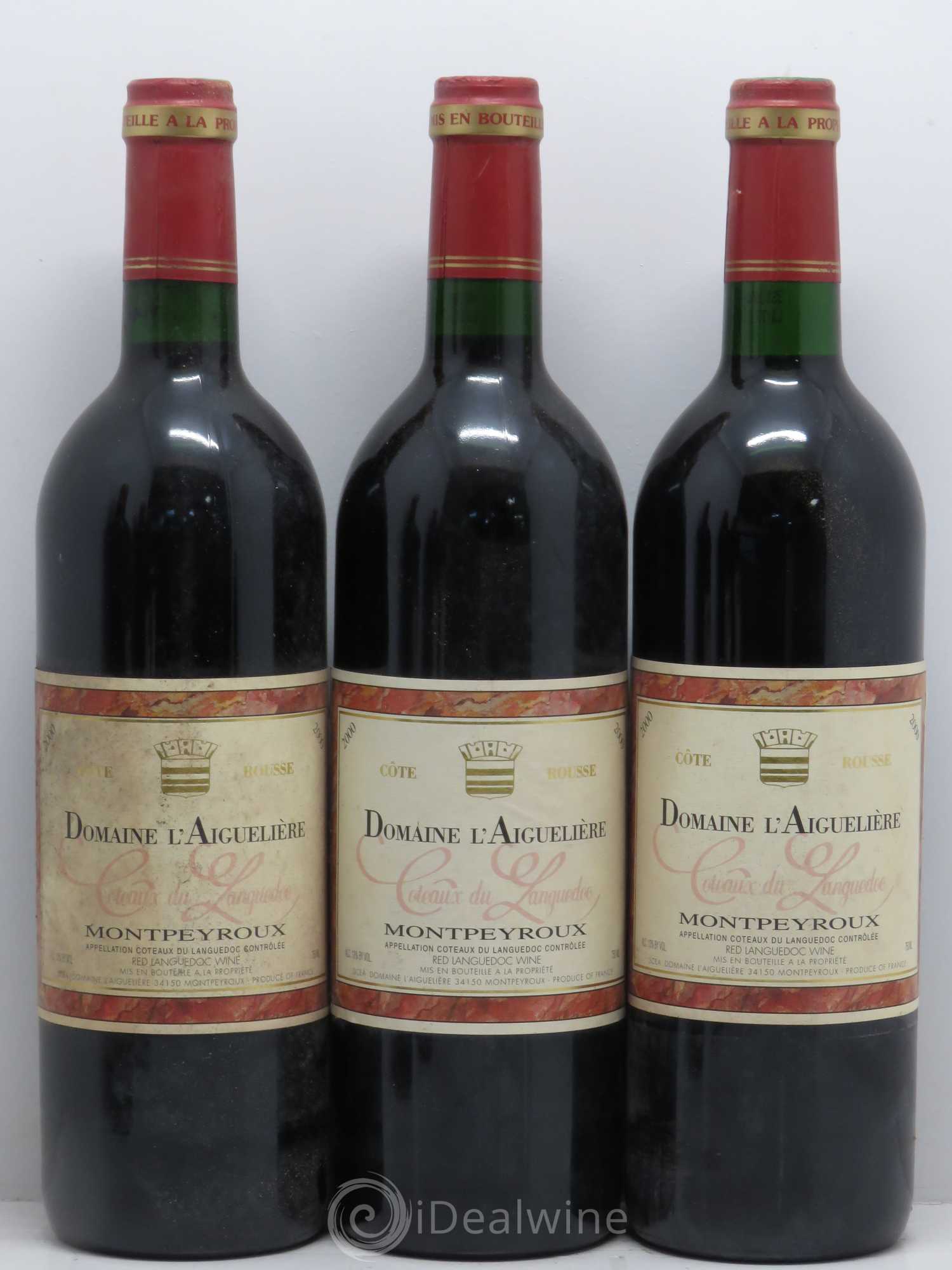 Languedoc Montpeyroux Domaine de l' Aiguelière Cote Rousse A. Commeyras (sans prix de réserve) 2000 - Lot de 6 bouteilles - 1