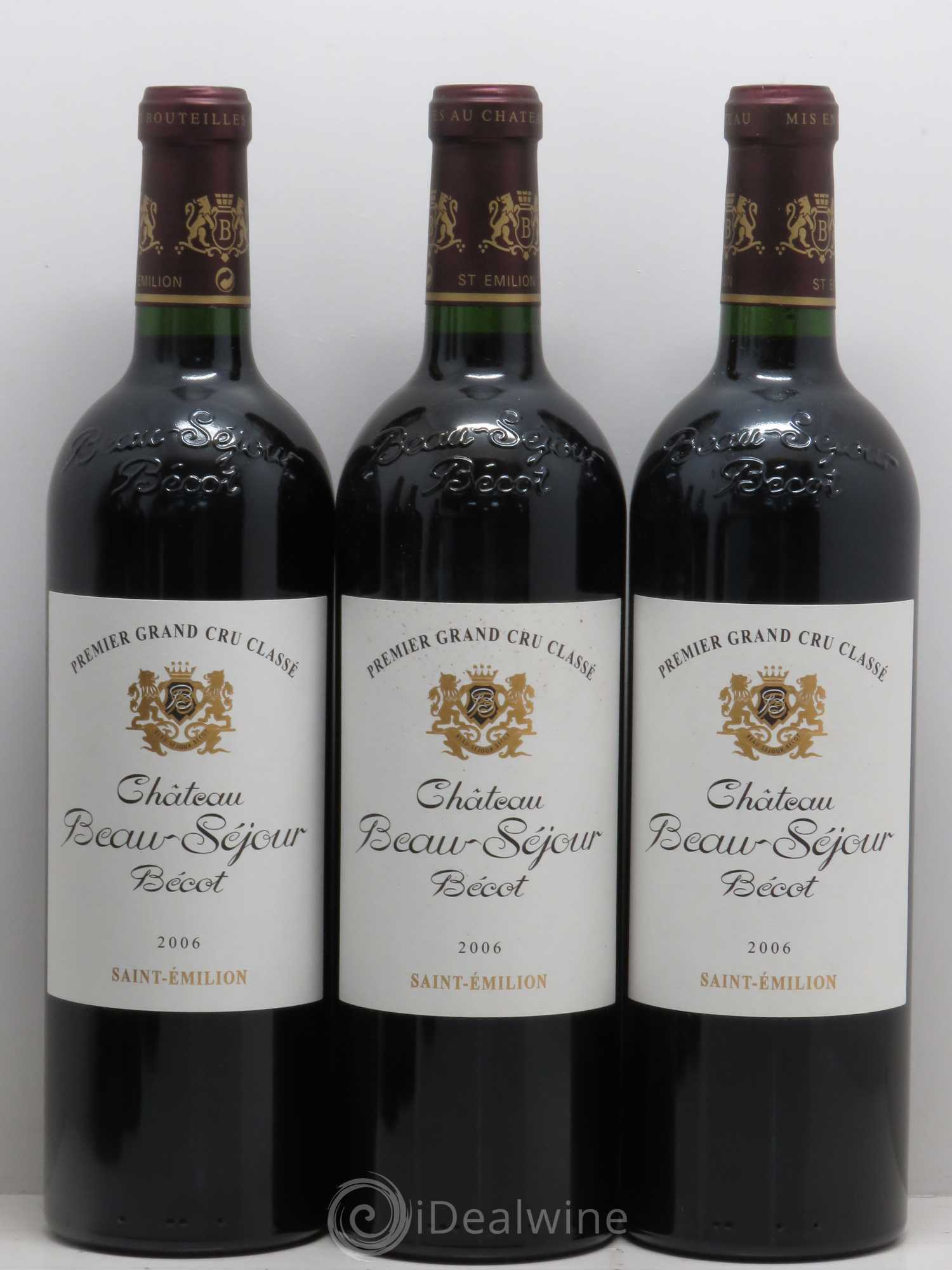 Château Beau-Séjour Bécot 1er Grand Cru Classé B 2006 - Lot de 6 bouteilles - 1