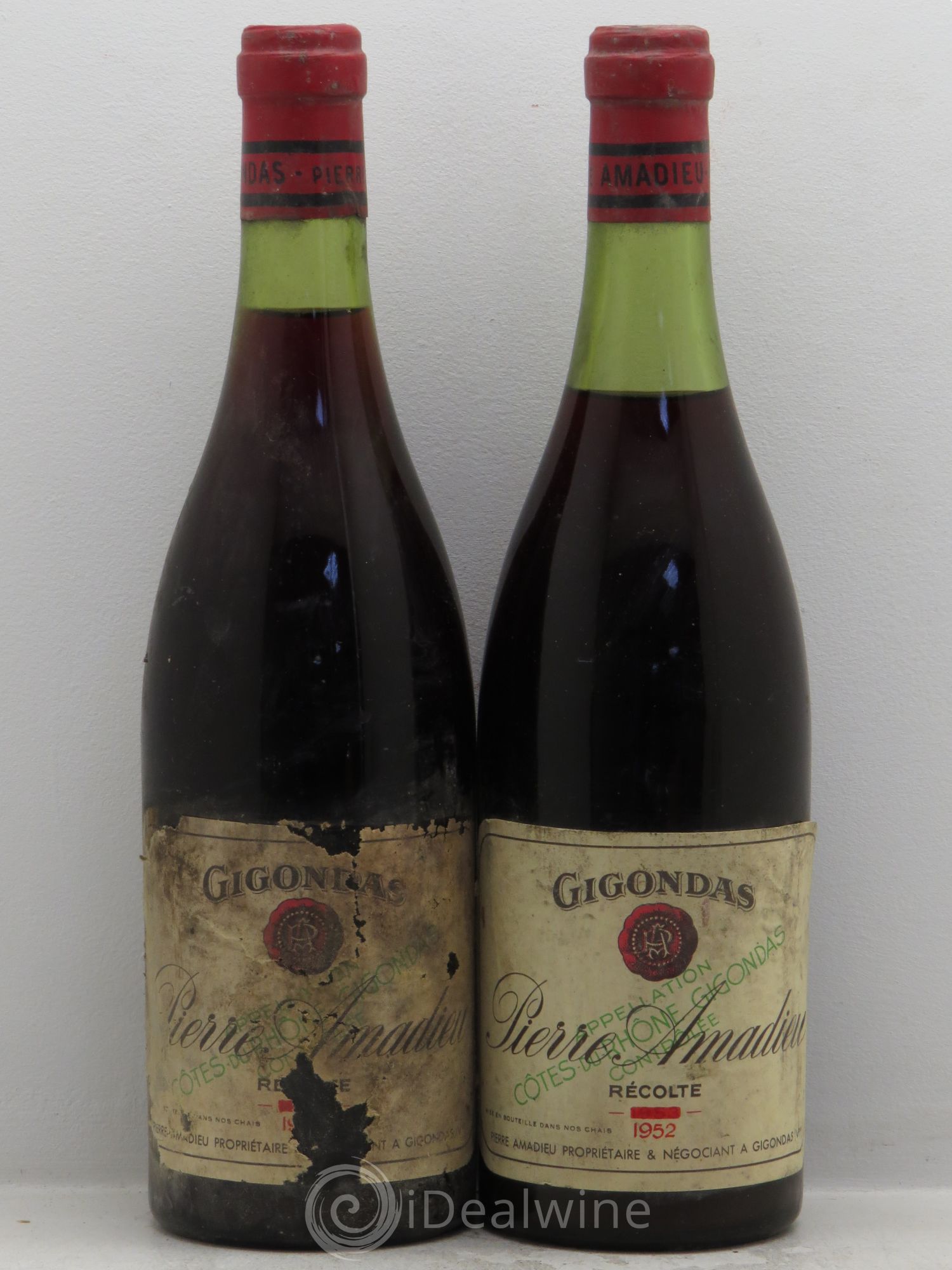 Gigondas Amadieu 1952 - Posten von 2 Flaschen - 0
