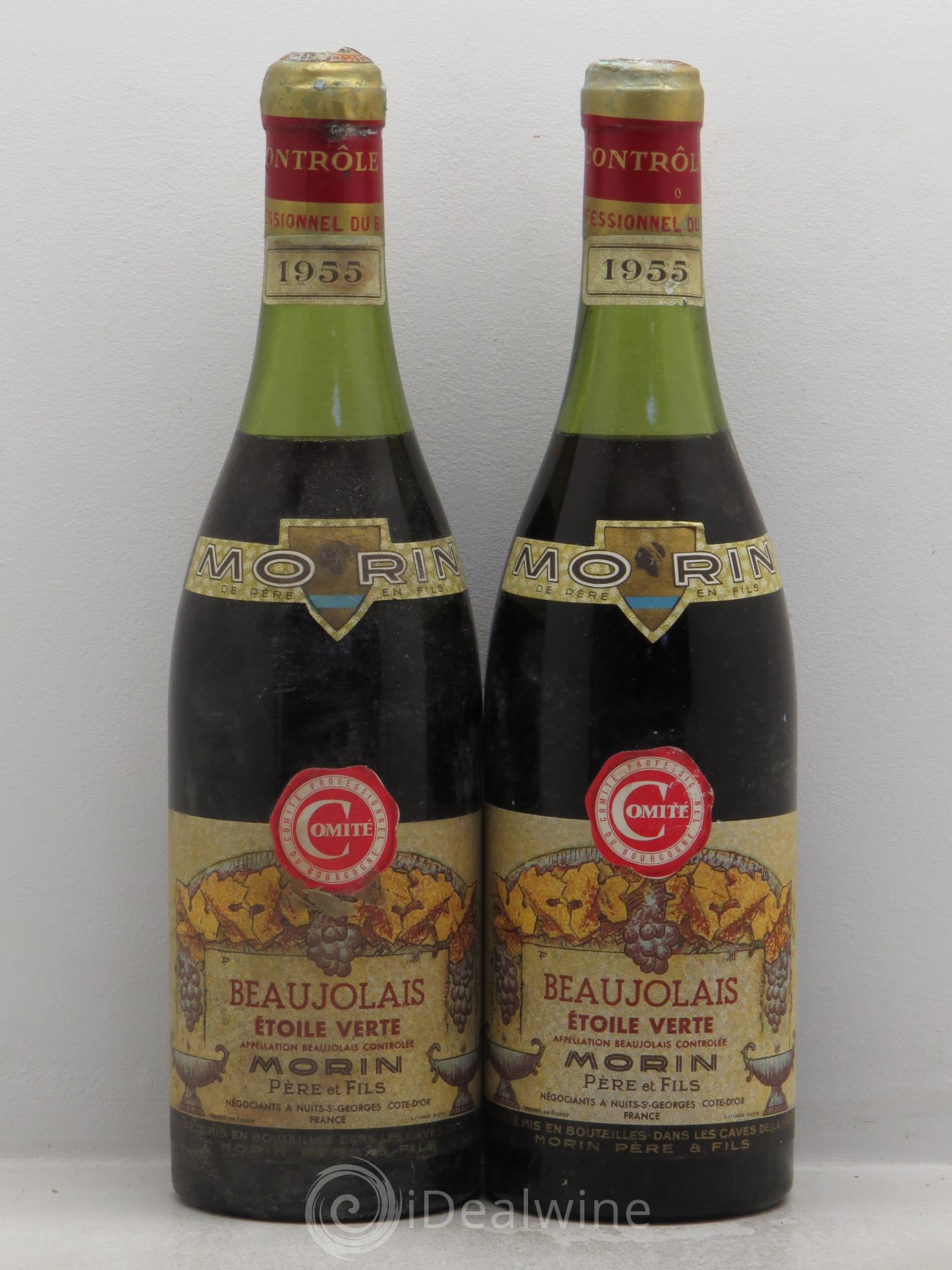 Beaujolais Morin 1955 - Lot de 2 bouteilles - 0