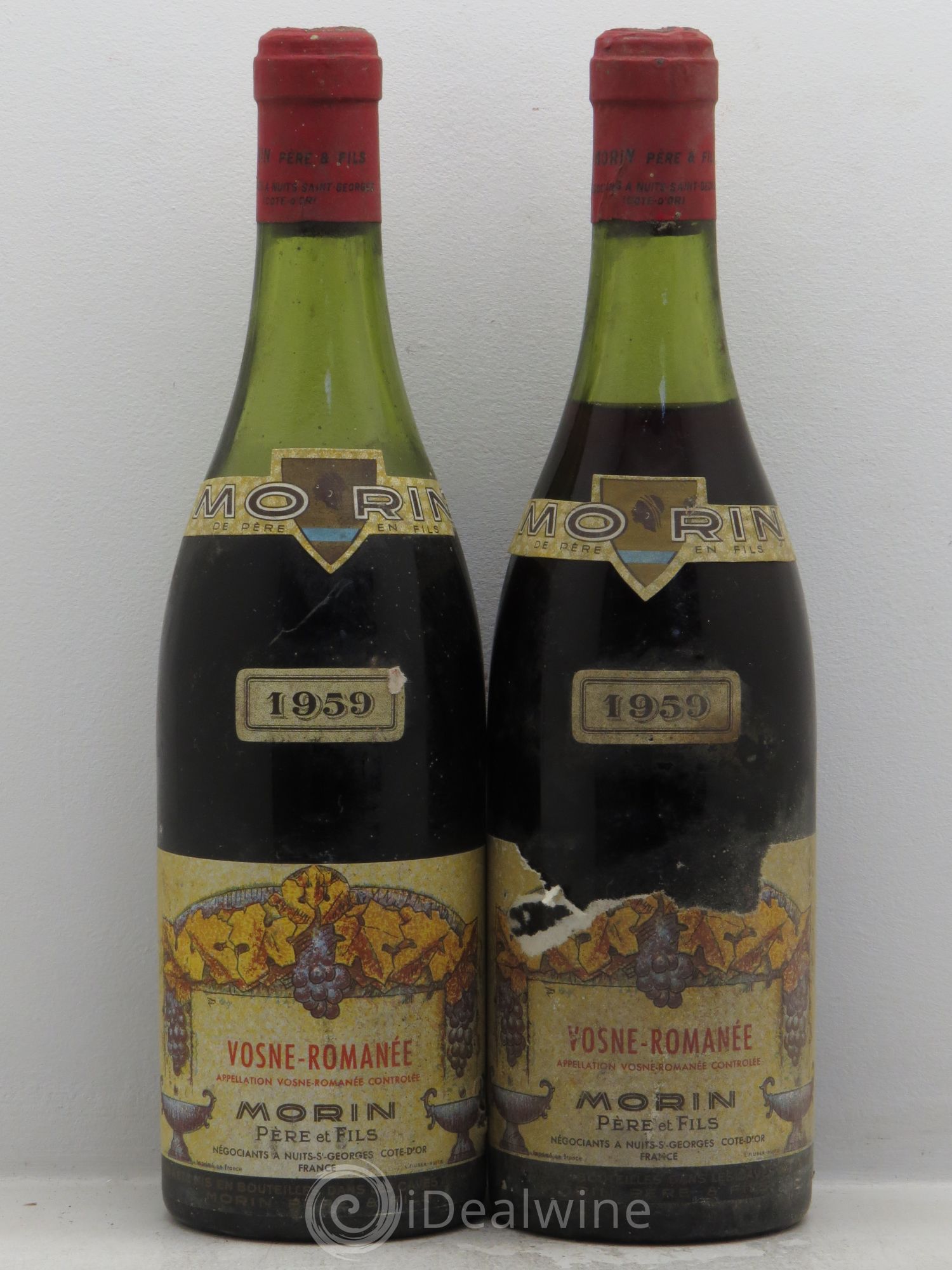 Vosne-Romanée 1959 - Lot de 2 bouteilles - 0