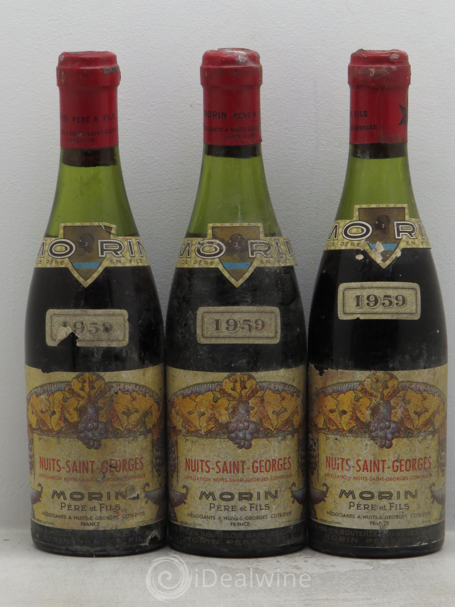 Nuits-Saint-Georges Morin P et F 1959 - Posten von 3 Demi-Flaschen - 0