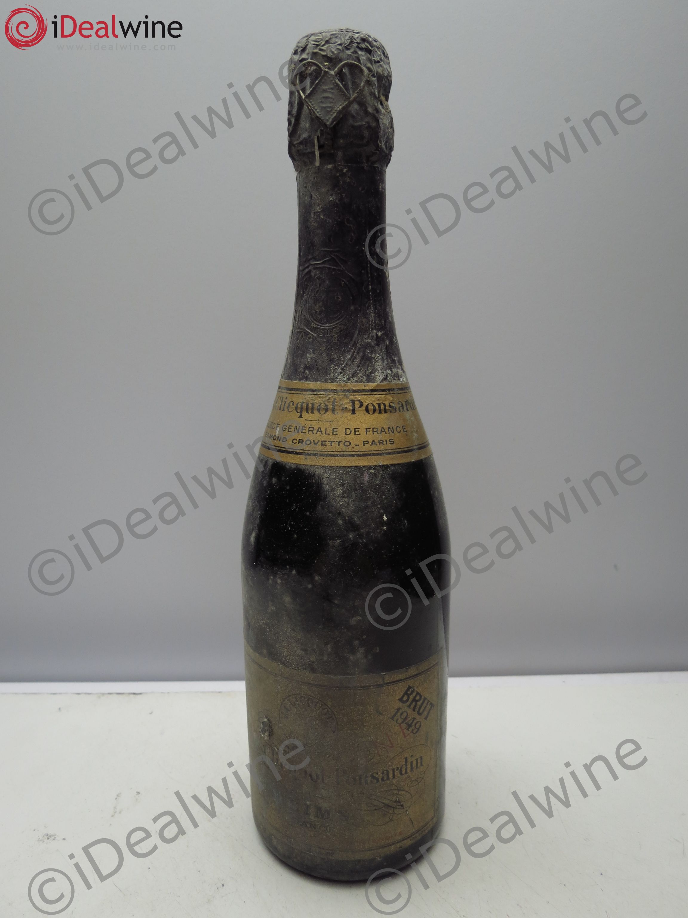 Champagne Veuve Clicquot Ponsardin Brut 1949 - Posten von 1 Demi-Flasche - 0