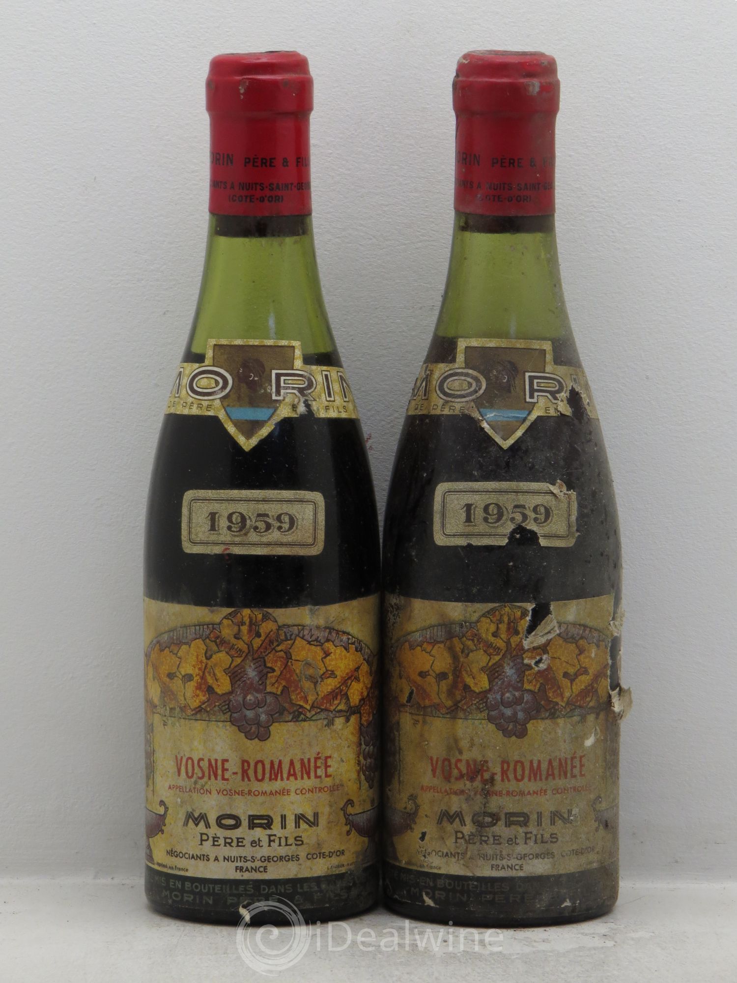 Vosne-Romanée Morin P et F (sans prix de réserve) 1959 - Posten von 2 Demi-Flaschen - 0