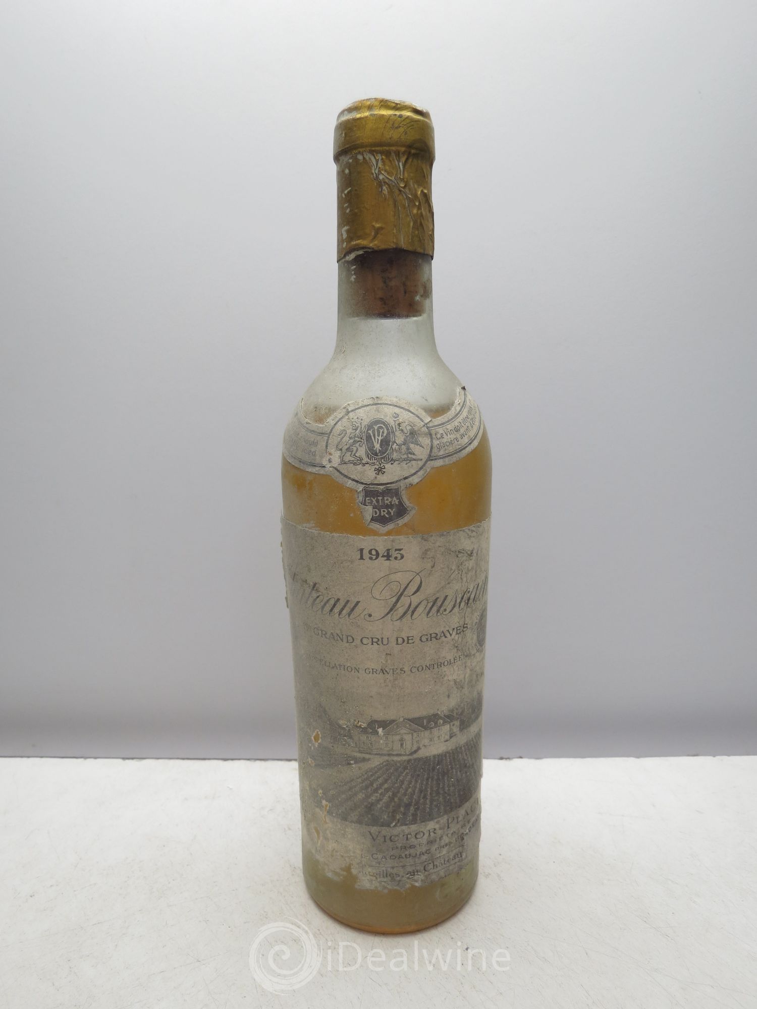 Château Bouscaut Cru Classé de Graves 1943 - Posten von 1 Demi-Flasche - 0