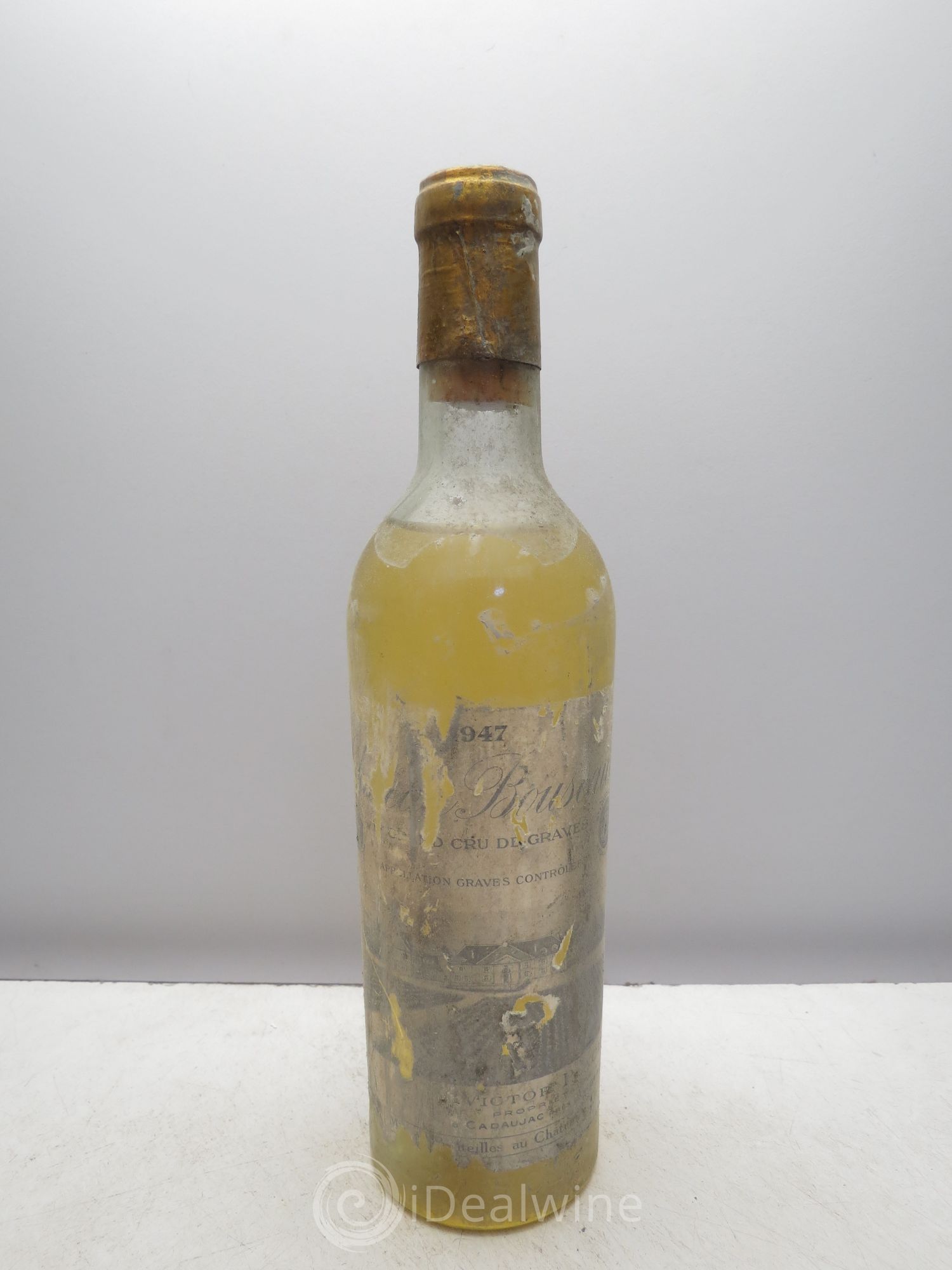 Château Bouscaut Cru Classé de Graves 1947 - Posten von 1 Demi-Flasche - 0