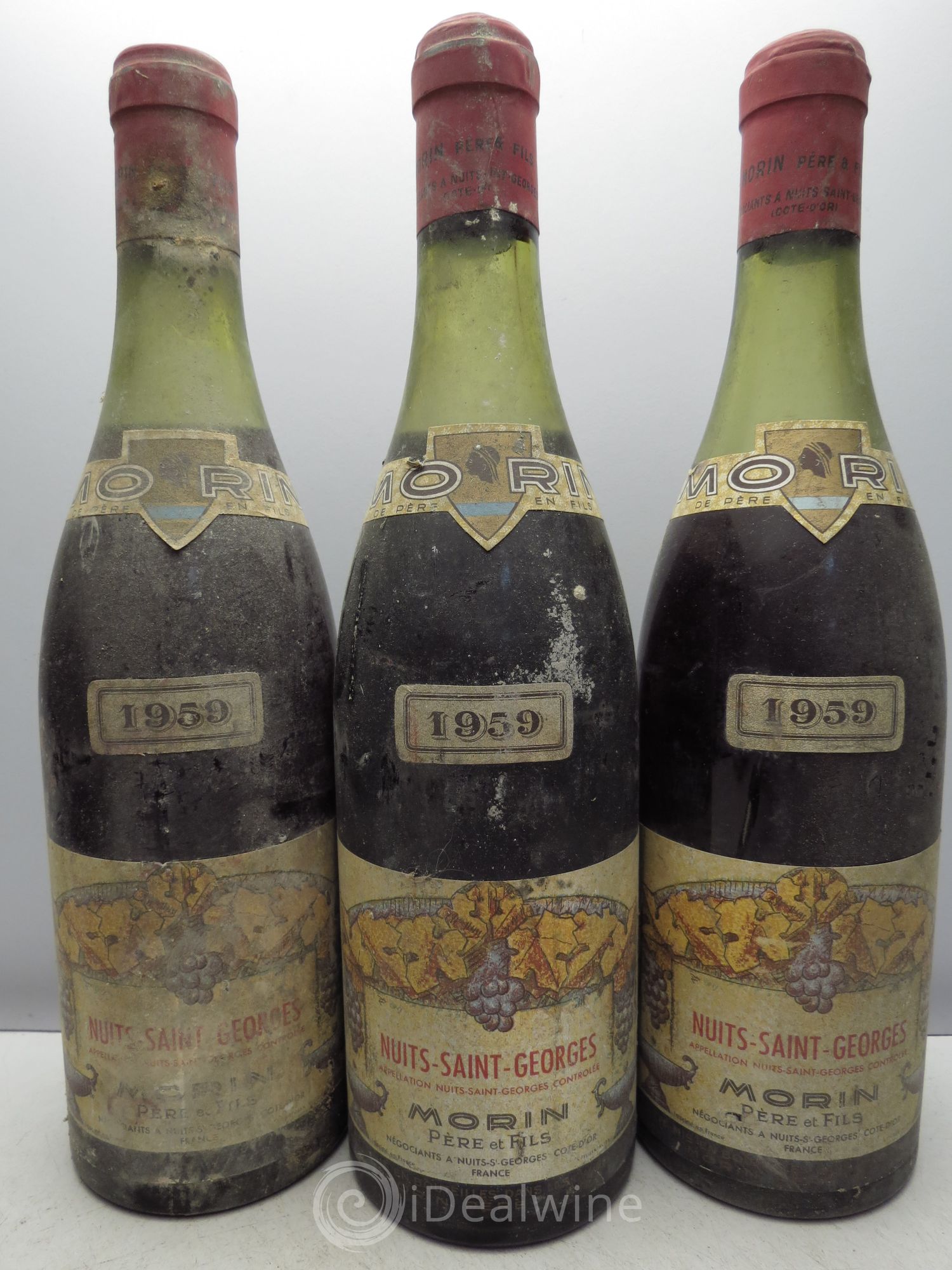 Nuits-Saint-Georges Père & Fils 1959 - Lot de 3 bouteilles - 0