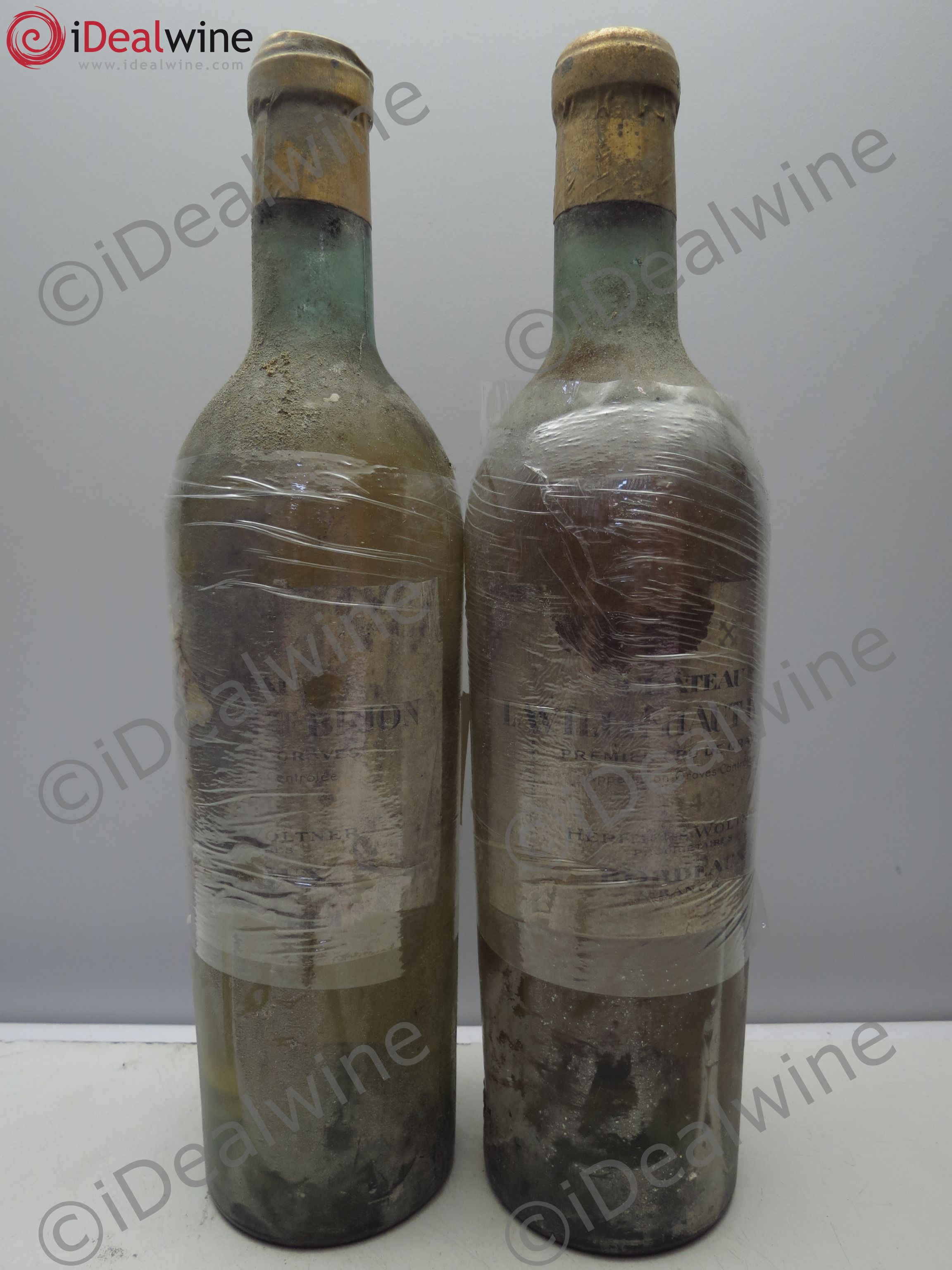 Château Laville Haut-Brion Cru Classé de Graves 1943 - Lot de 2 bouteilles - 0