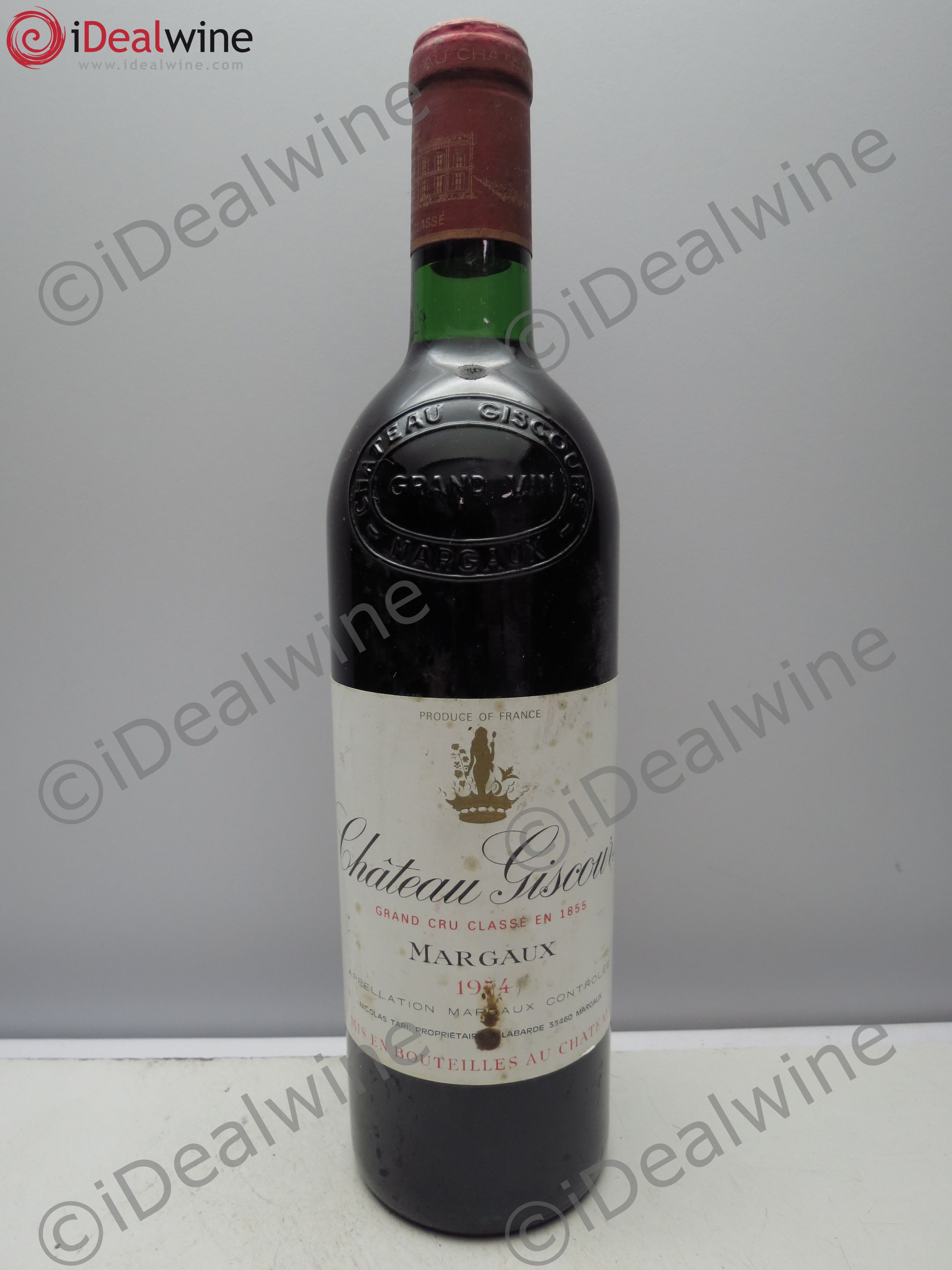 Château Giscours 3ème Grand Cru Classé 1974 - Lot de 1 bouteille - 0