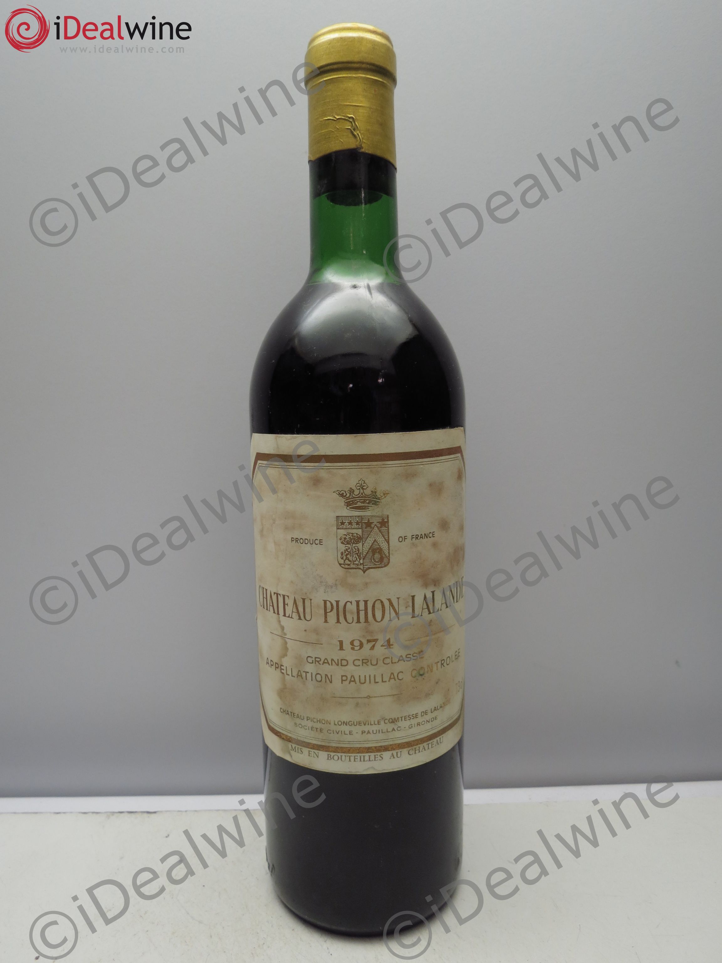 Château Pichon Longueville Comtesse de Lalande 2ème Grand Cru Classé 1974 - Lot de 1 bouteille - 0