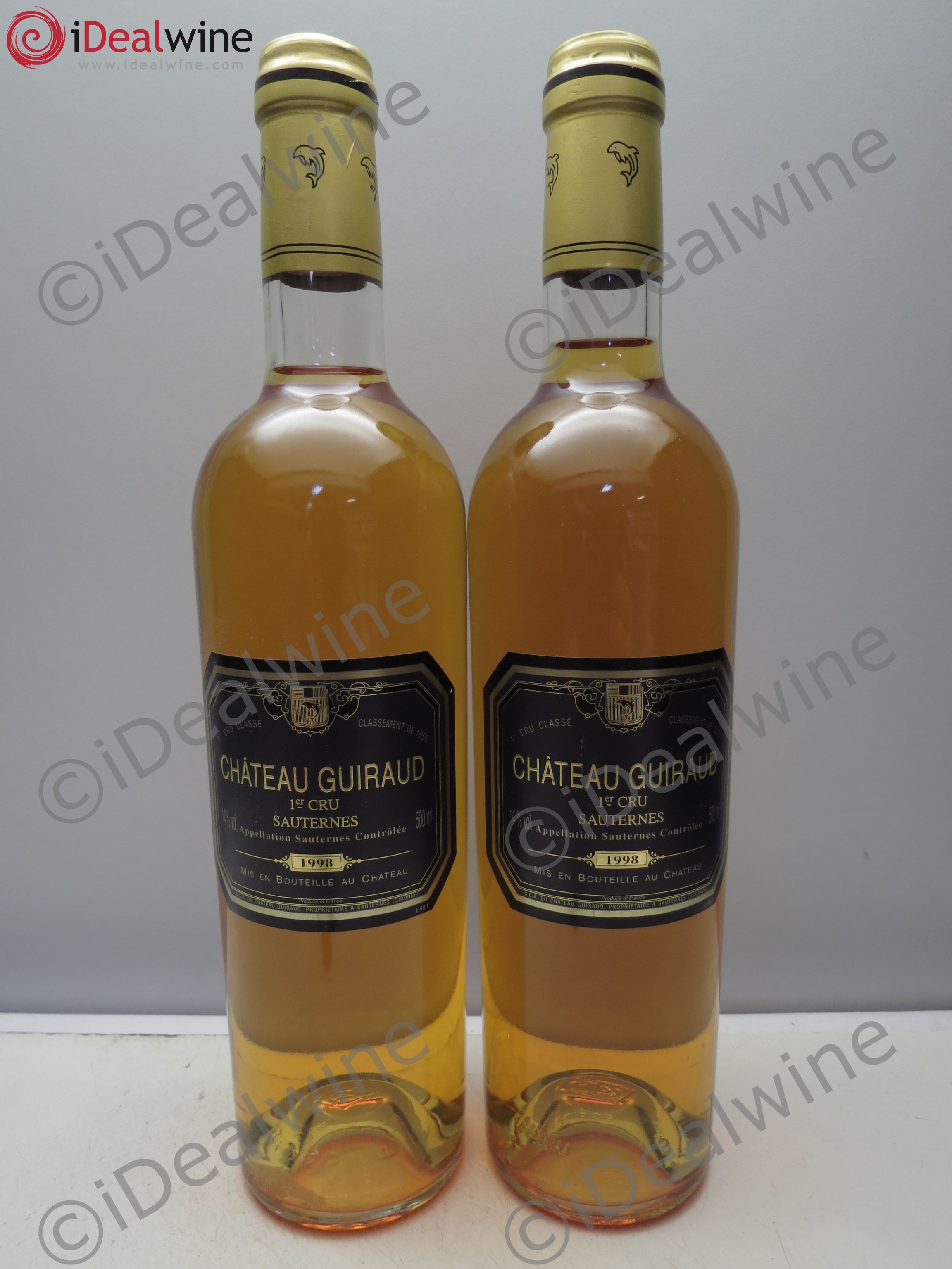Château Guiraud 1er Grand Cru Classé 50cl 1998 - Lotto di 2 bottiglie - 0