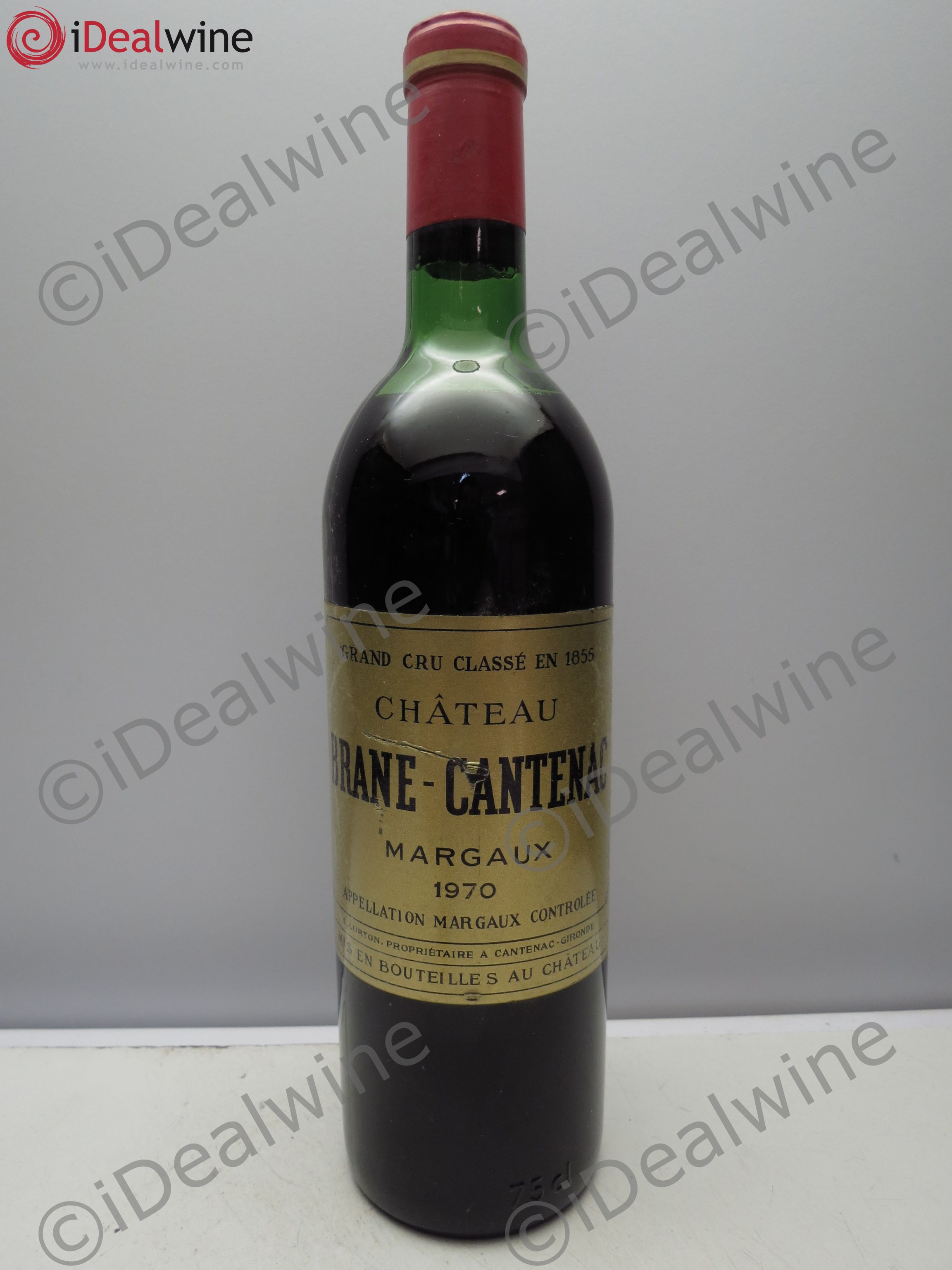 Château Brane Cantenac 2ème Grand Cru Classé 1970 - Lot de 1 bouteille - 0
