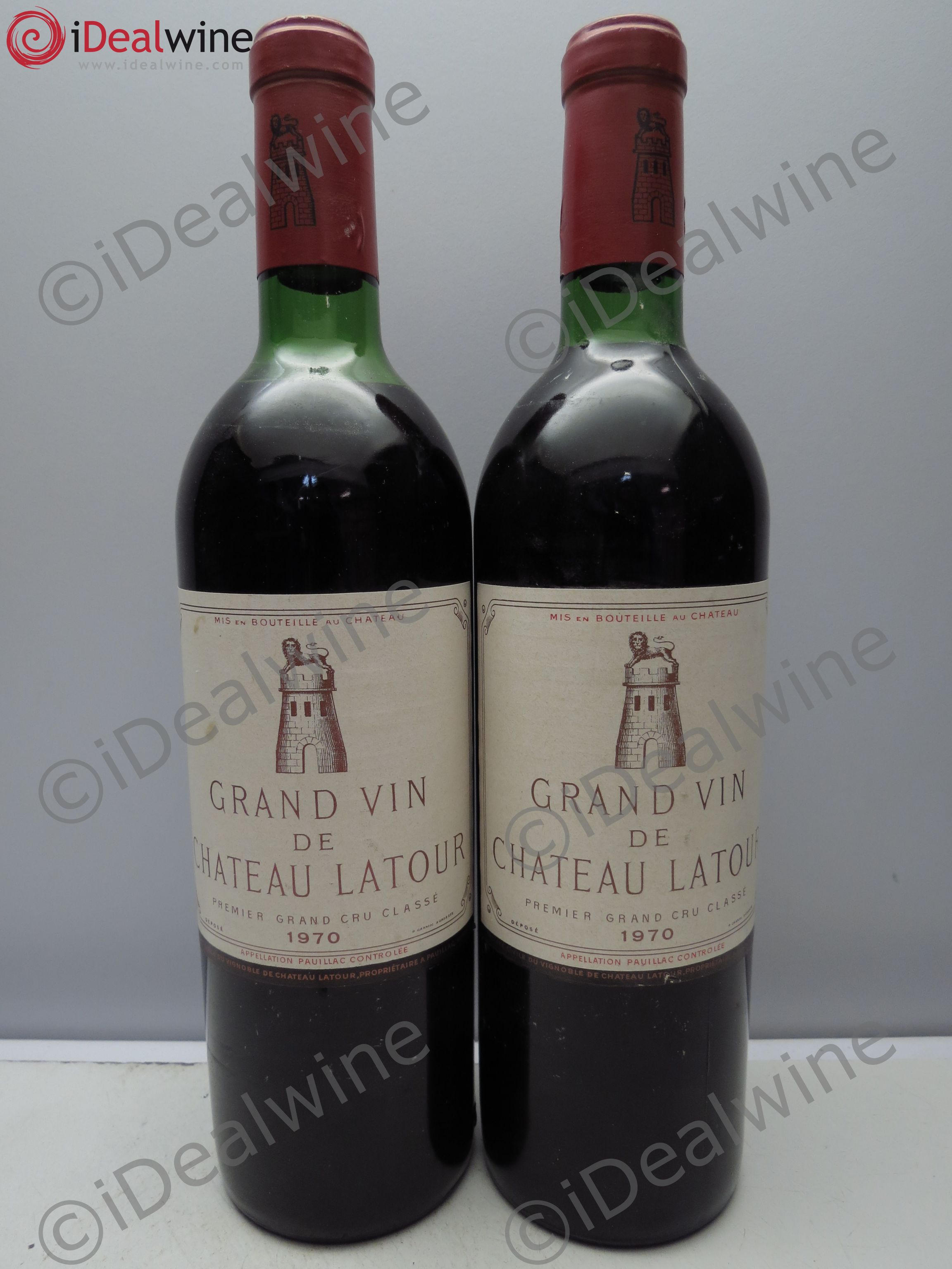 Château Latour 1er Grand Cru Classé 1970 - Lot de 2 bouteilles - 0