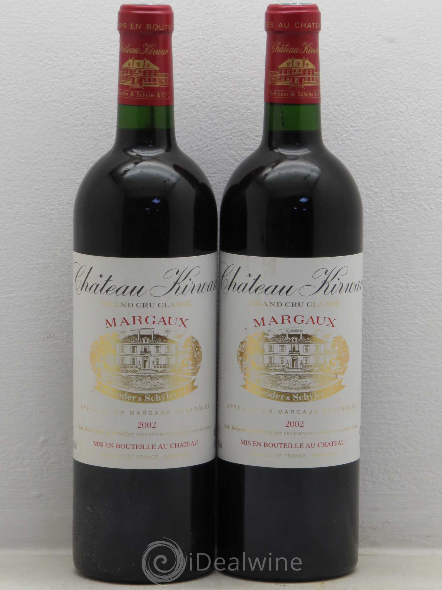 Château Kirwan 3ème Grand Cru Classé 2002 - Lot de 2 bouteilles - 0