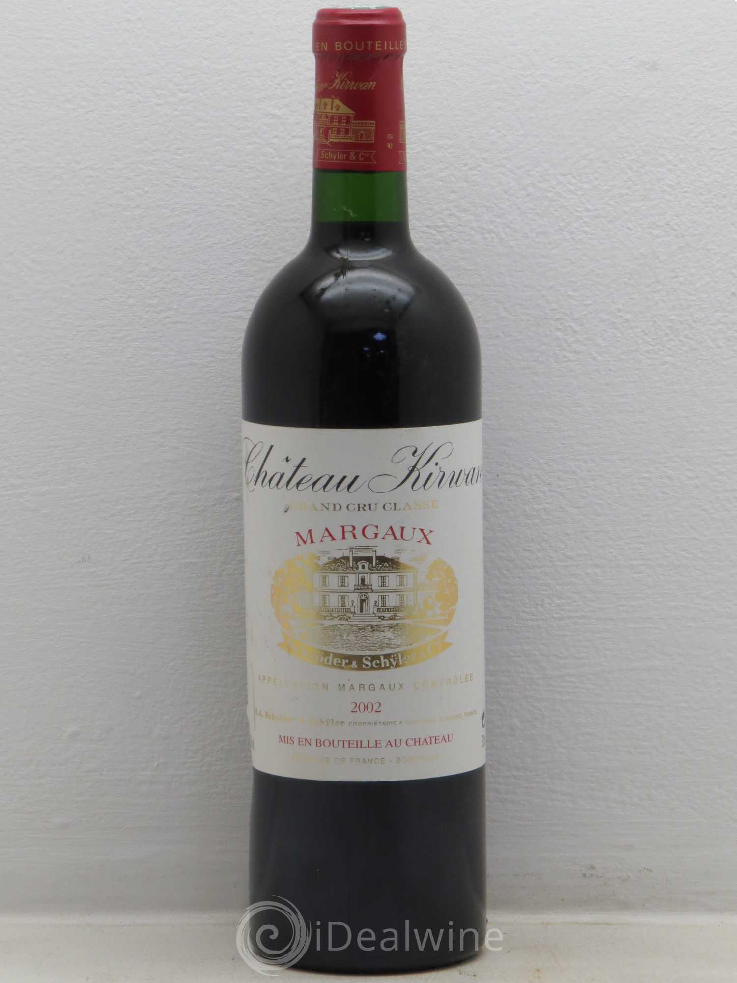 Château Kirwan 3ème Grand Cru Classé 2002 - Lot de 1 bouteille - 0