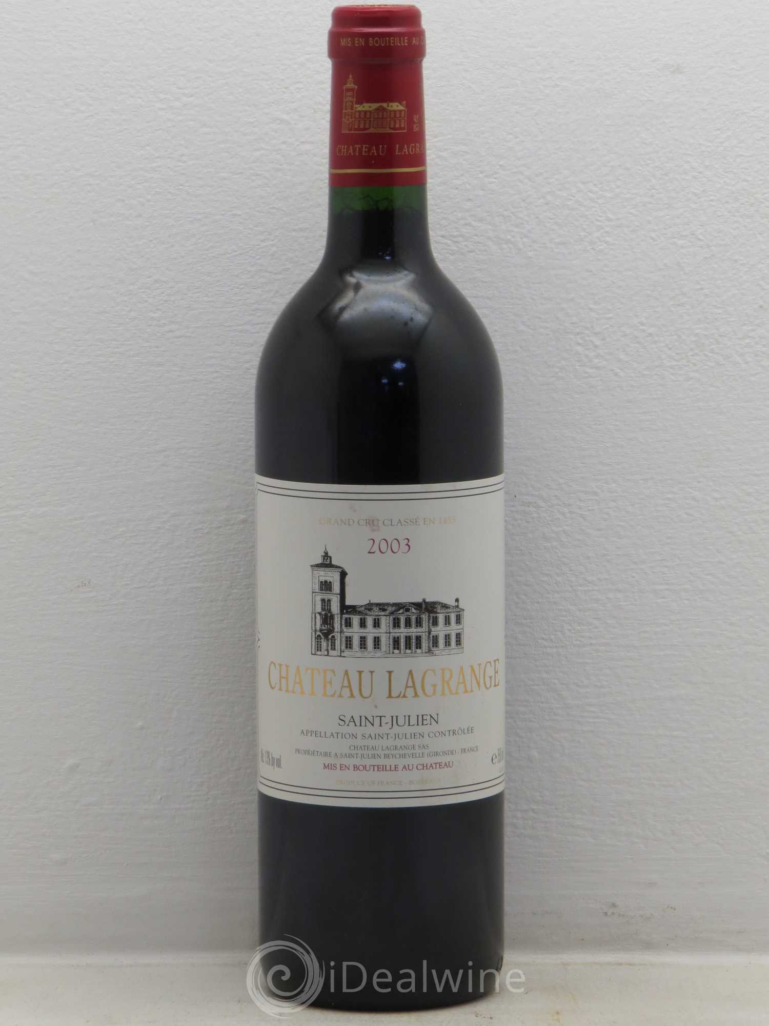 Château Lagrange 3ème Grand Cru Classé 2003 - Lot de 1 bouteille - 0