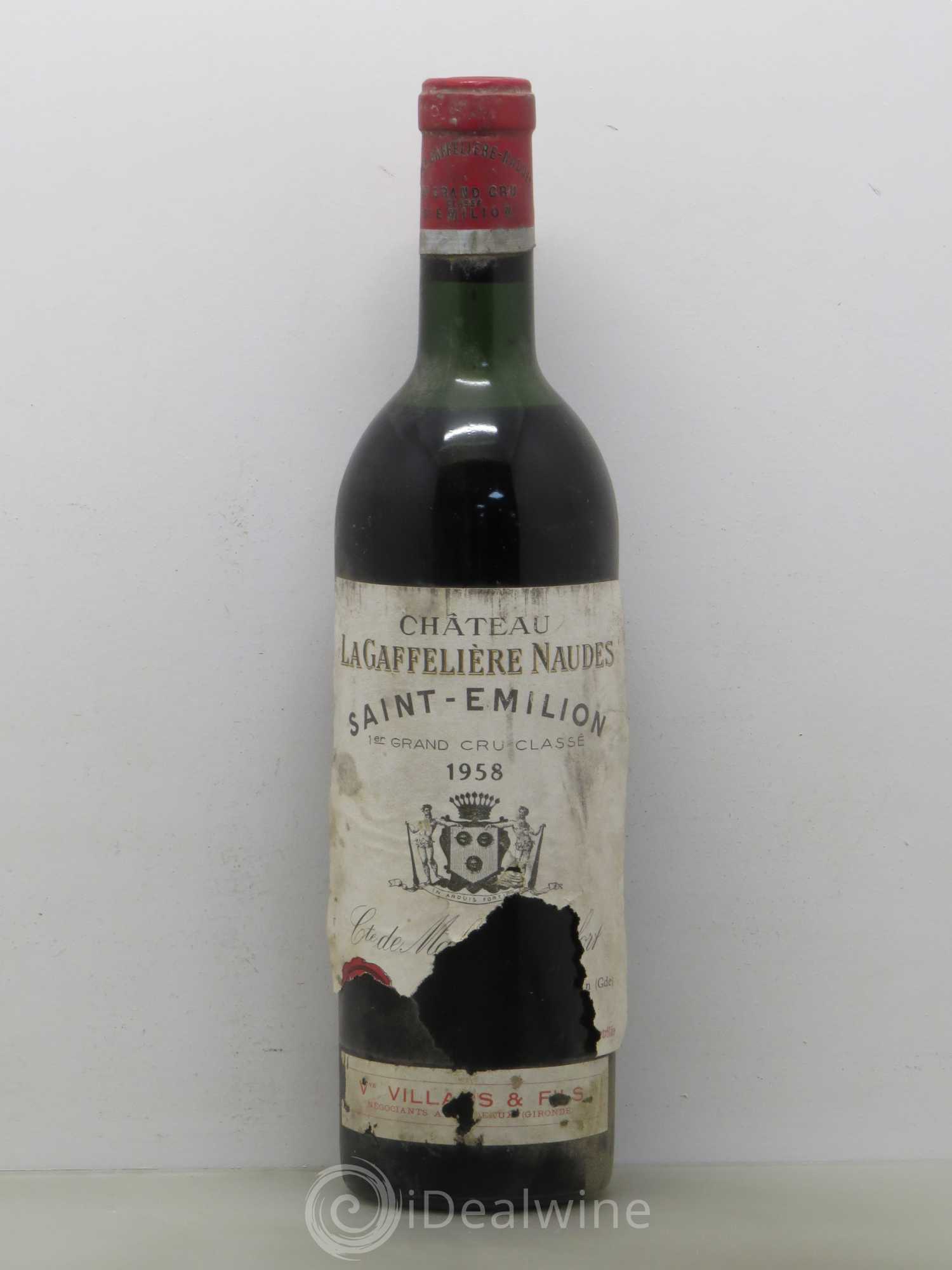 Bordeaux La Gaffelière Naudes 1958 - Lot de 1 bouteille - 0