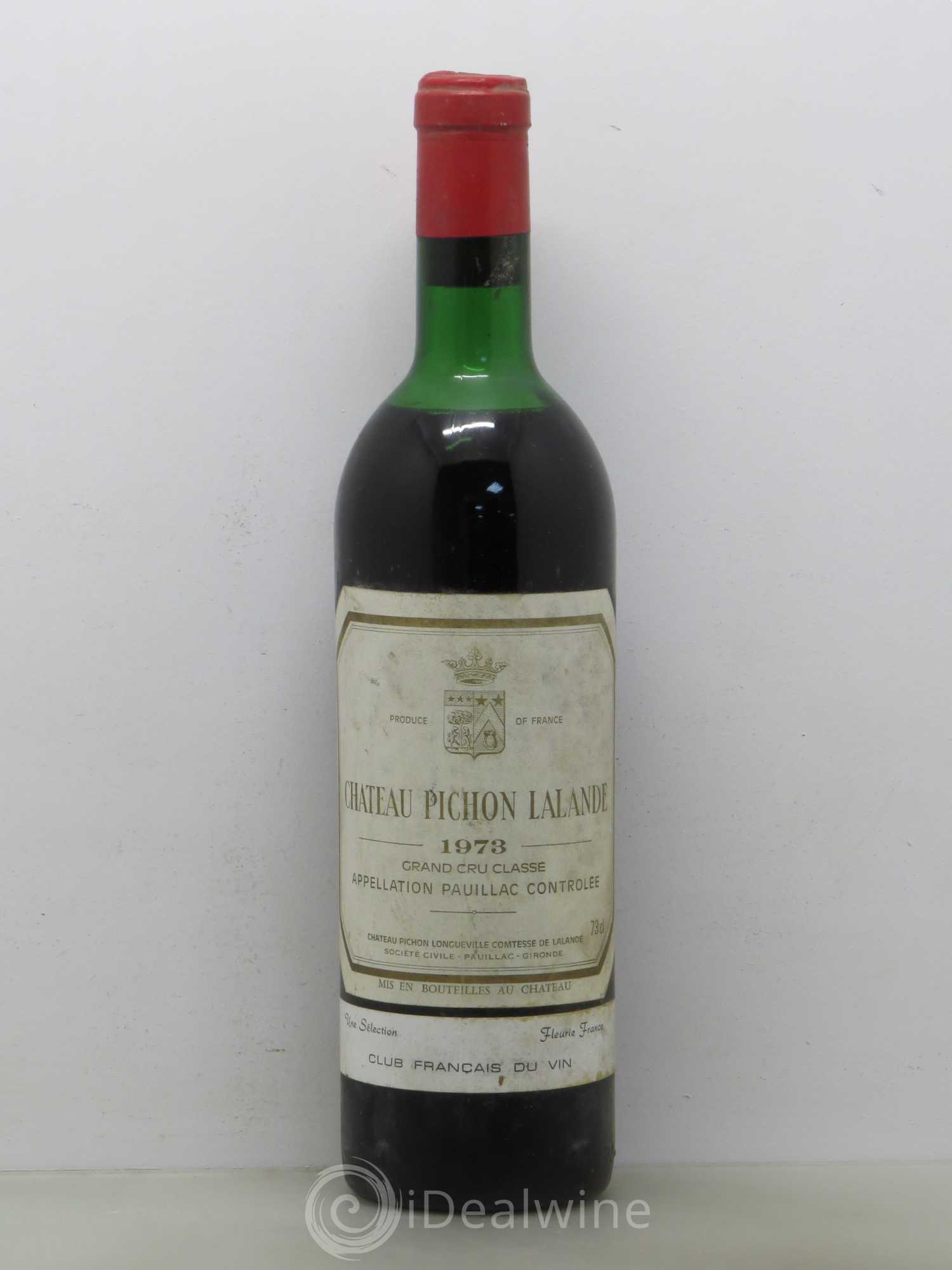 Château Pichon Longueville Comtesse de Lalande 2ème Grand Cru Classé 1973 - Lot de 1 bouteille - 0