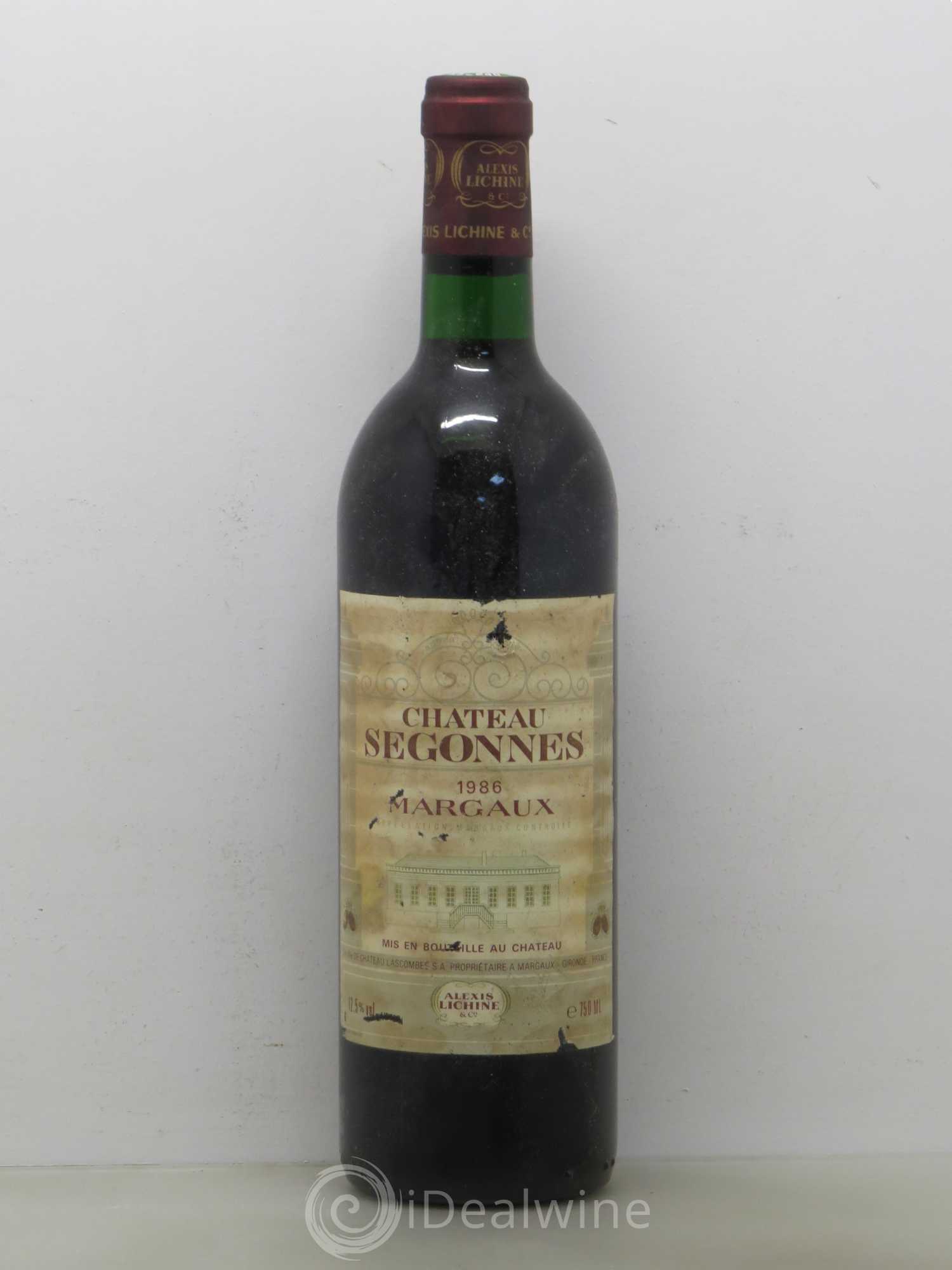 Château Segonnes 1986 - Lot de 1 bouteille - 0