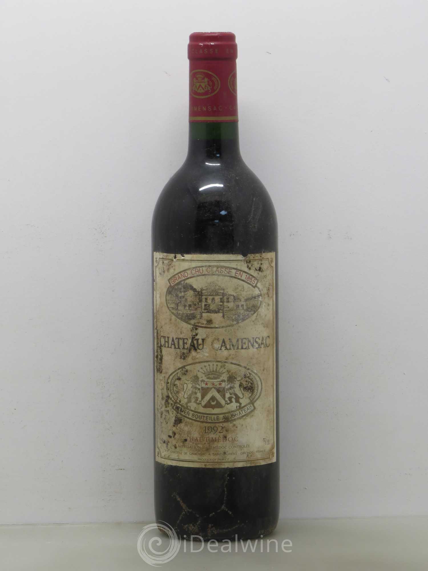 Château Camensac 5ème Grand Cru Classé 1992 - Lot de 1 bouteille - 0