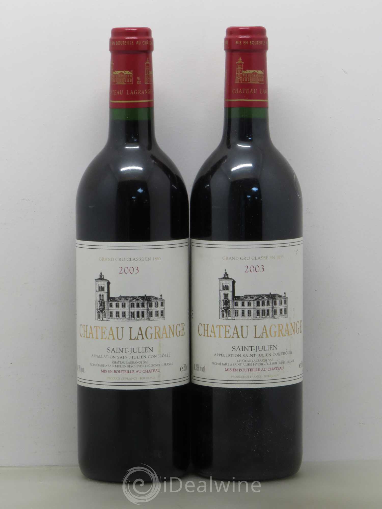 Château Lagrange 3ème Grand Cru Classé 2003 - Lot de 2 bouteilles - 0