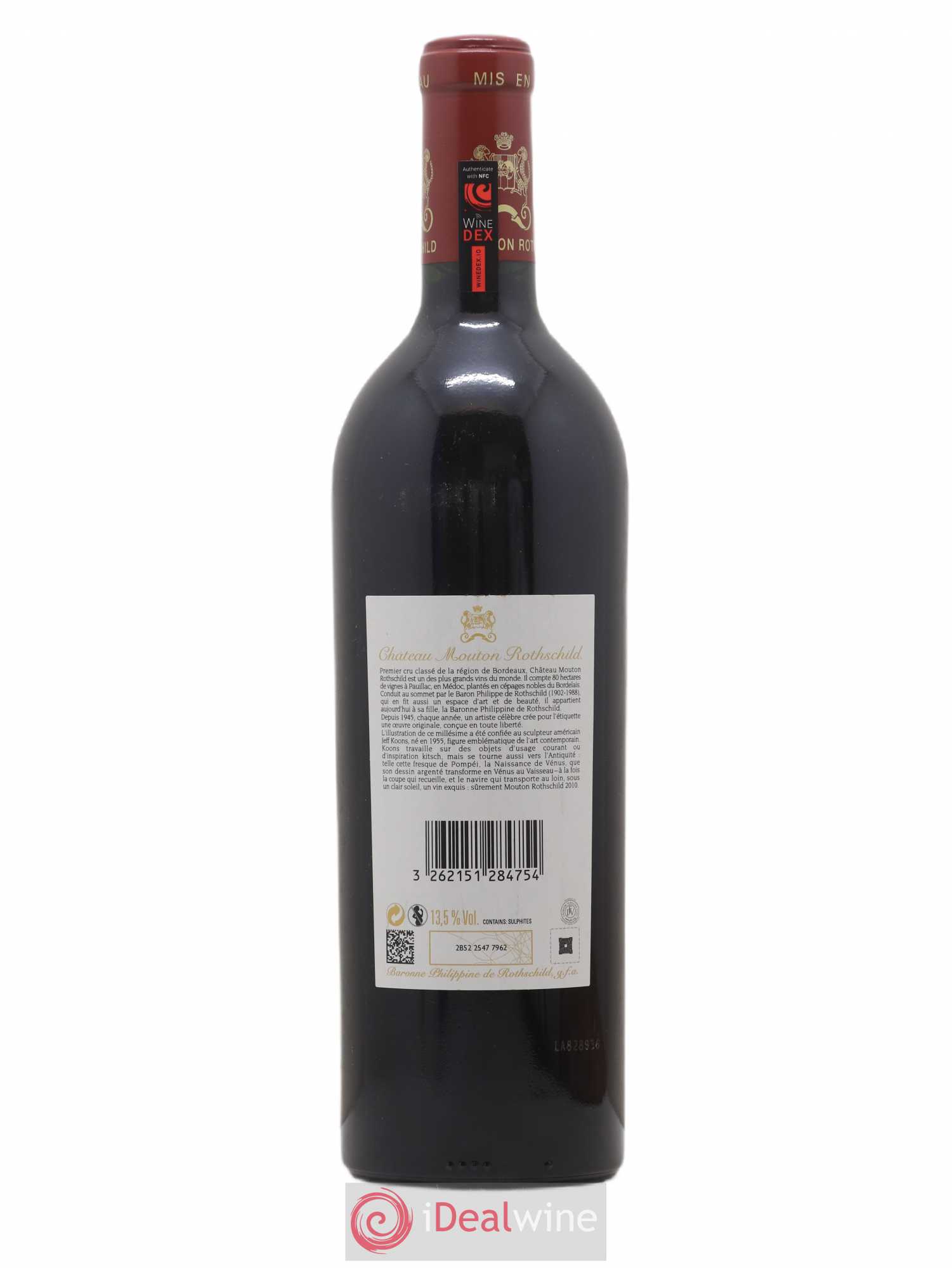 Château Mouton Rothschild 1er Grand Cru Classé 2010 - Lot de 1 bouteille - 1