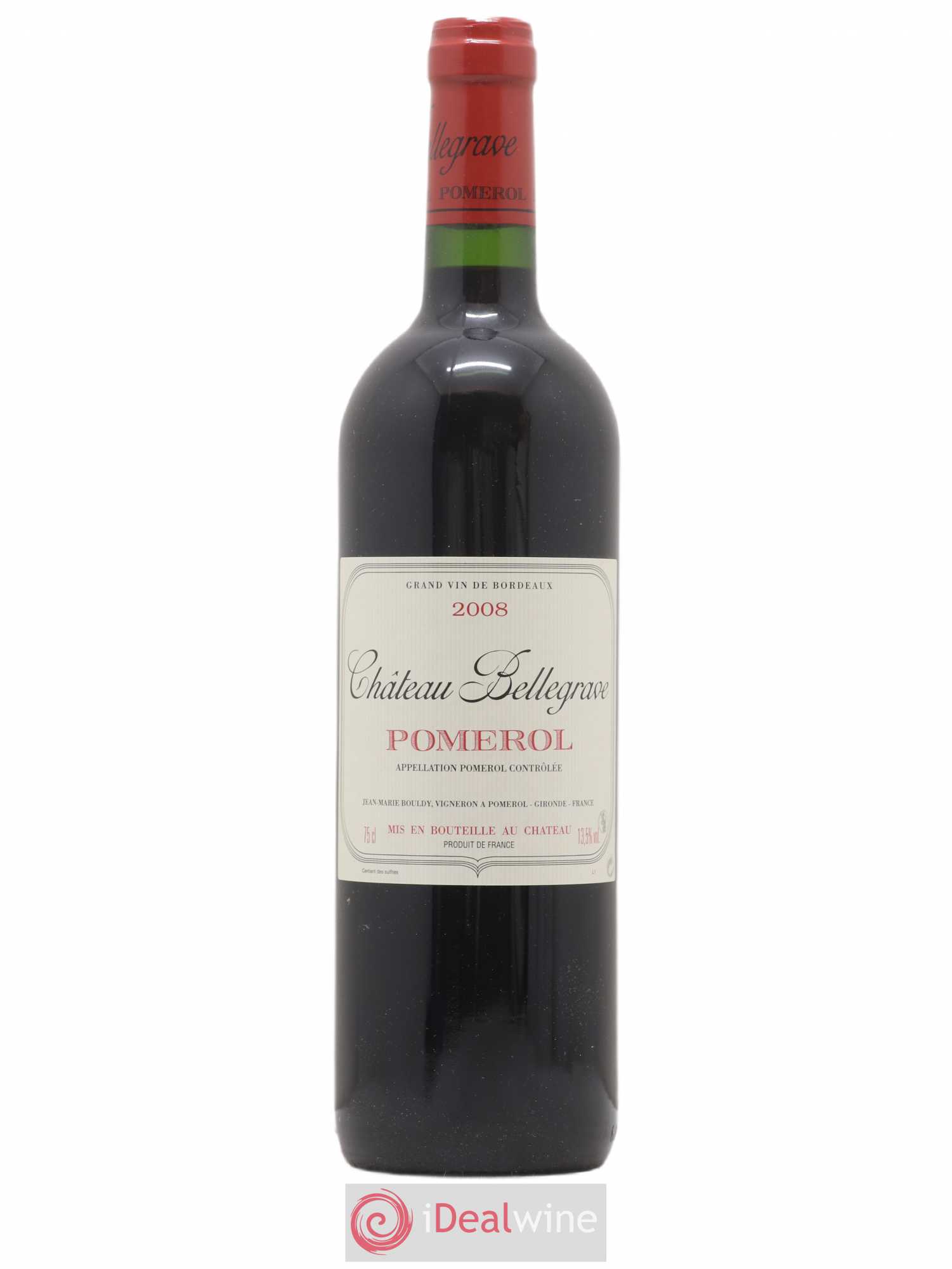 Château Bellegrave 2008 - Lot de 1 bouteille - 0