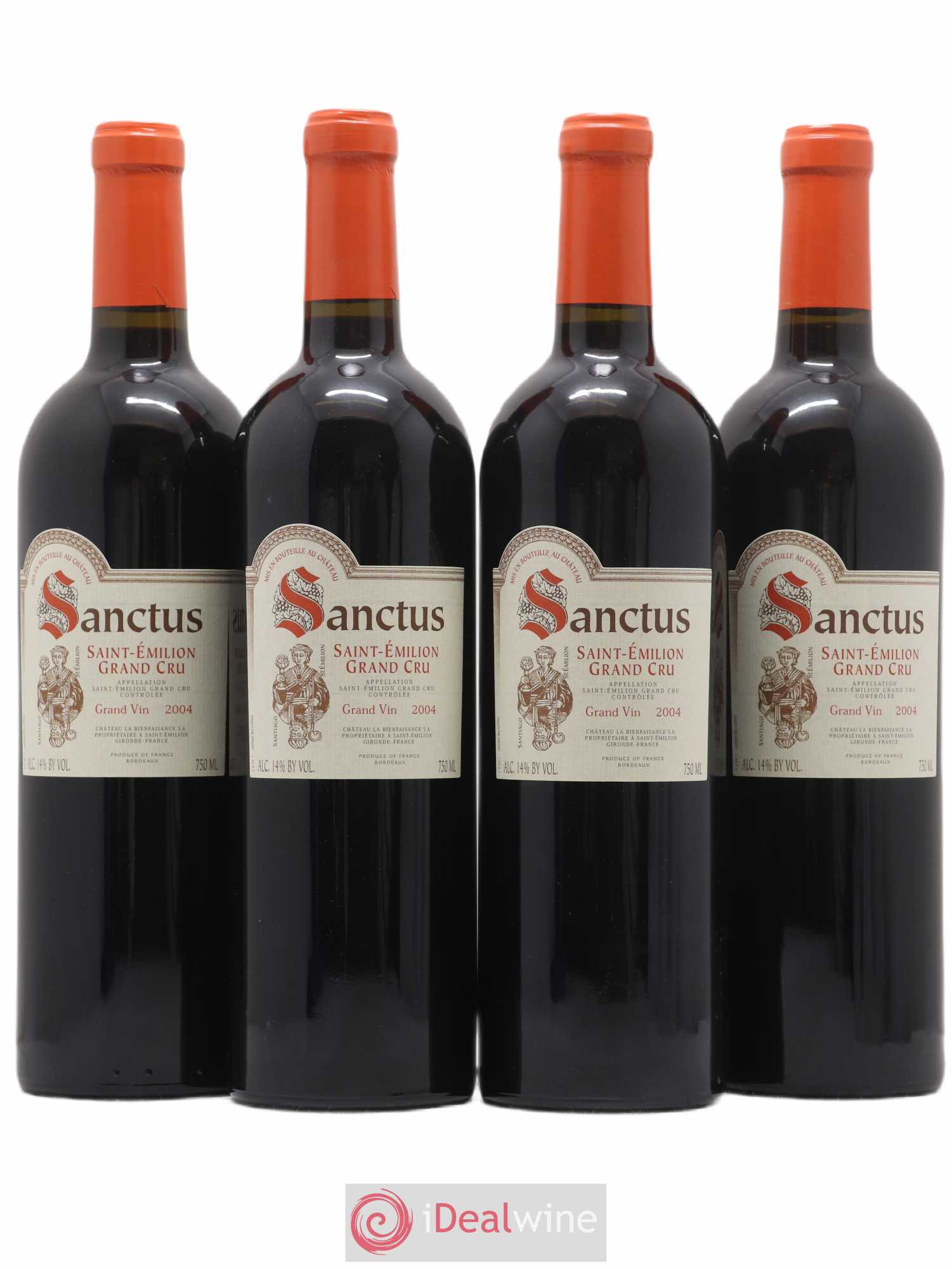 Château Sanctus 2004 - Lot de 4 bouteilles - 0