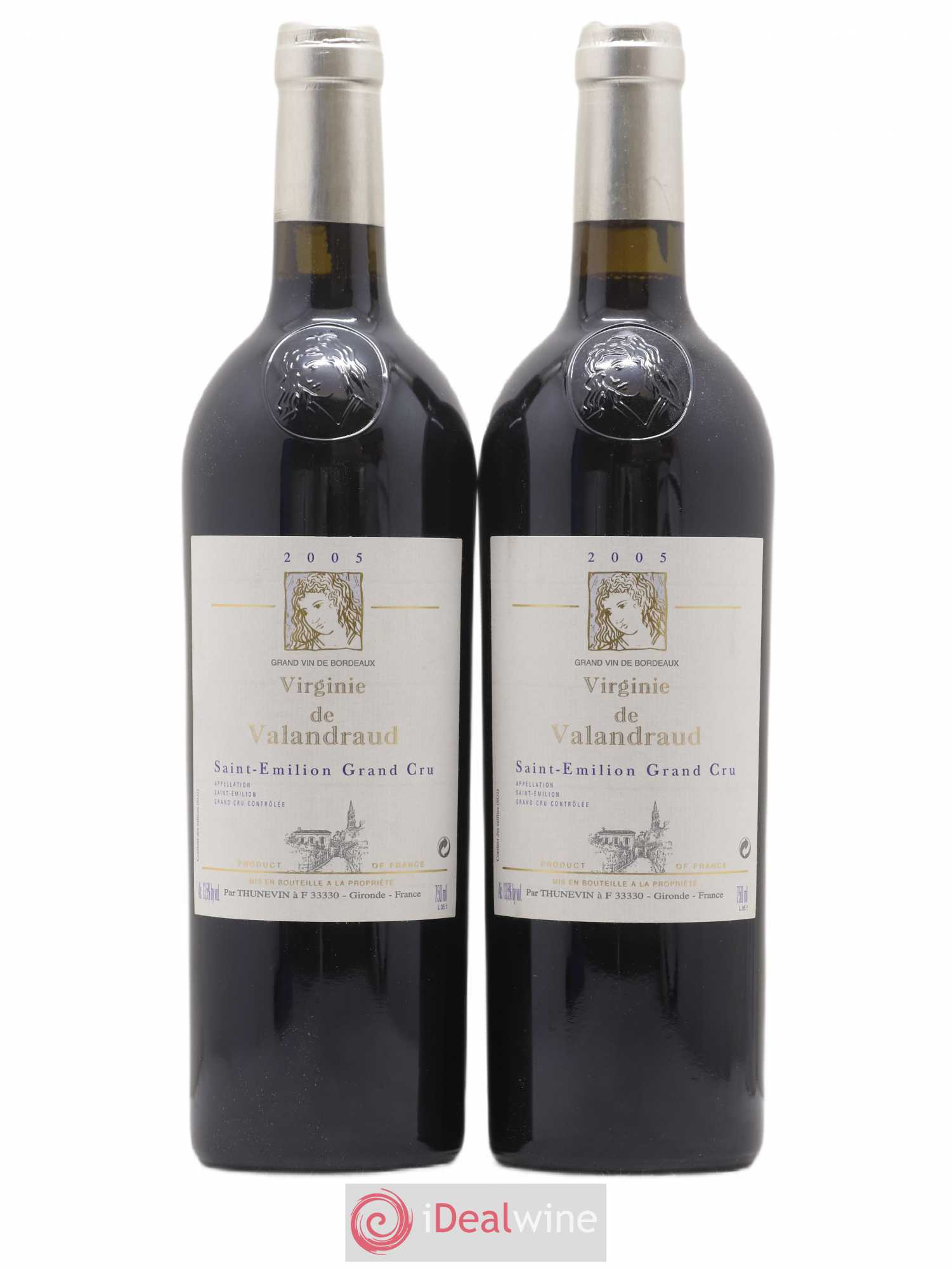 Virginie de Valandraud 2005 - Lot de 2 bouteilles - 0