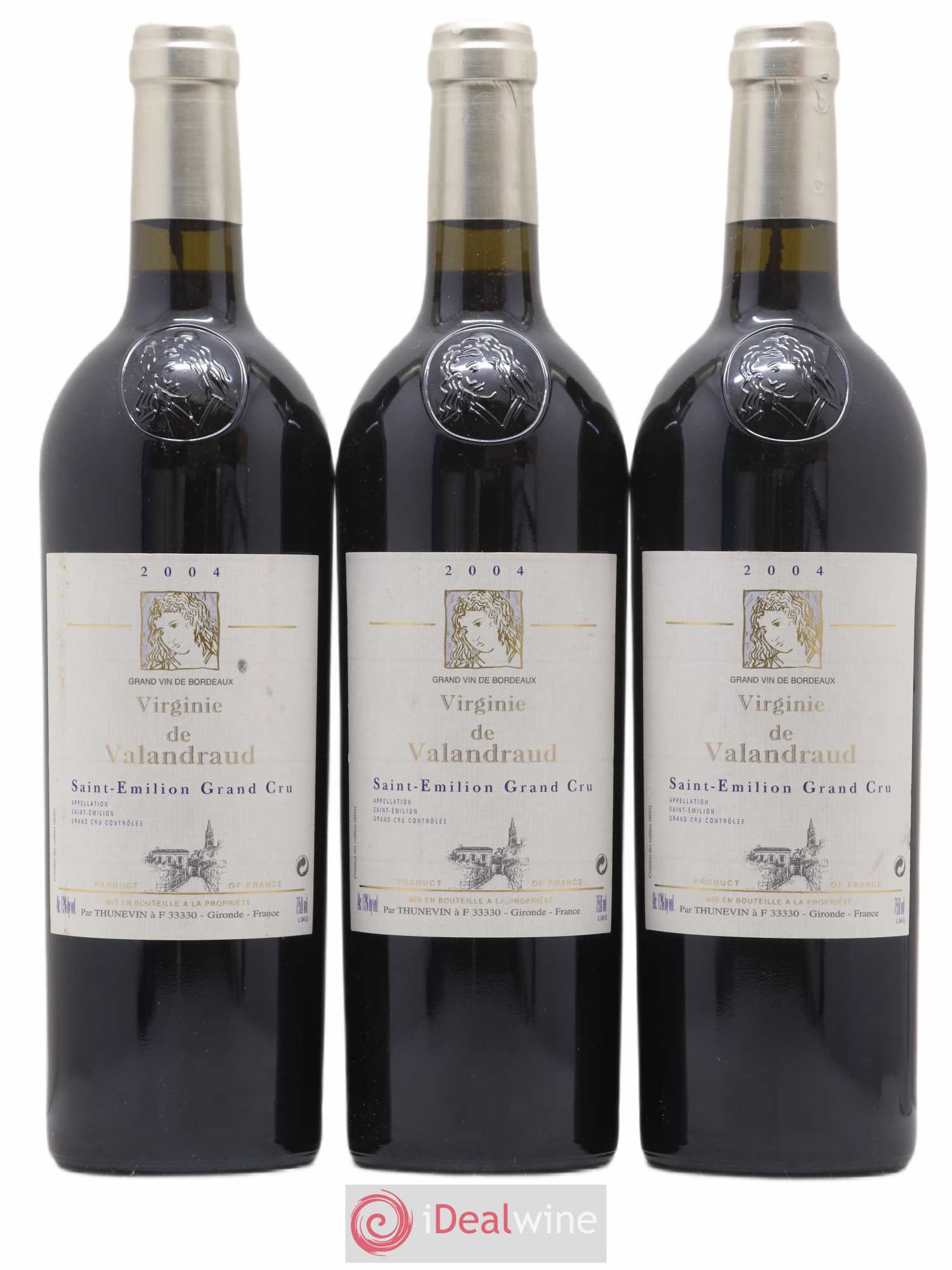 Virginie de Valandraud 2004 - Lot de 3 bouteilles - 0