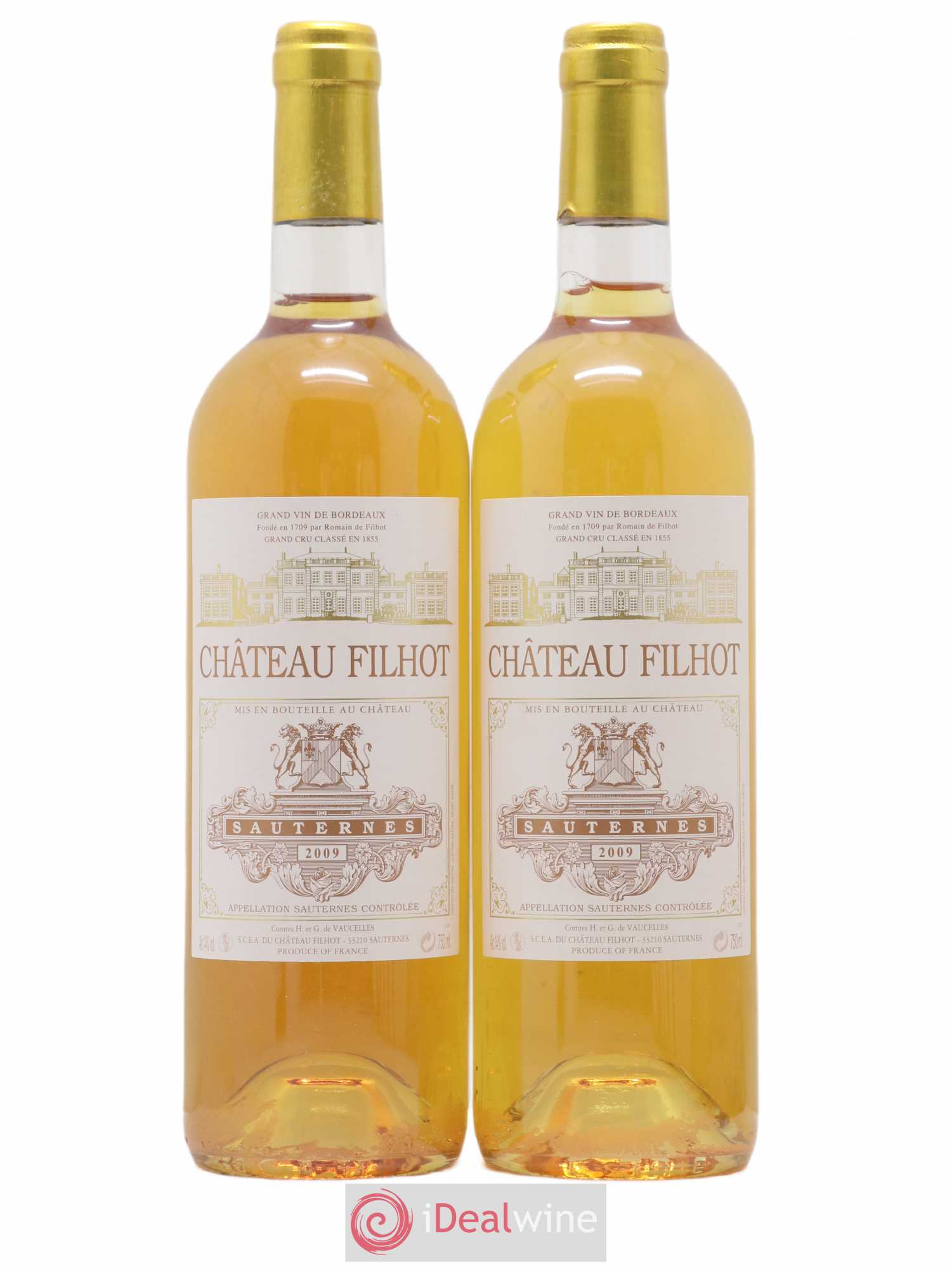 Château Filhot 2ème Grand Cru Classé 2009 - Lotto di 2 bottiglie - 0