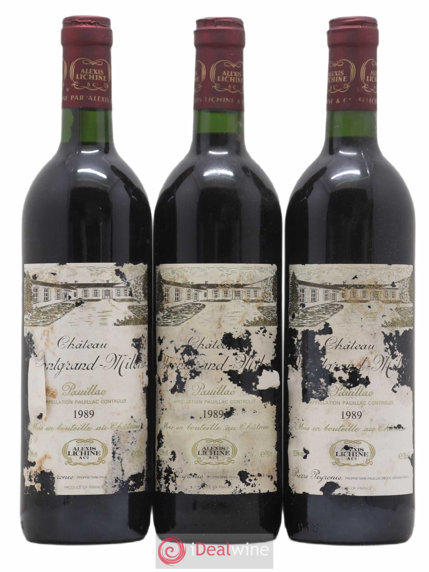 Pauillac Château Montgrand-Milon 1989 - Posten von 12 Flaschen - 4