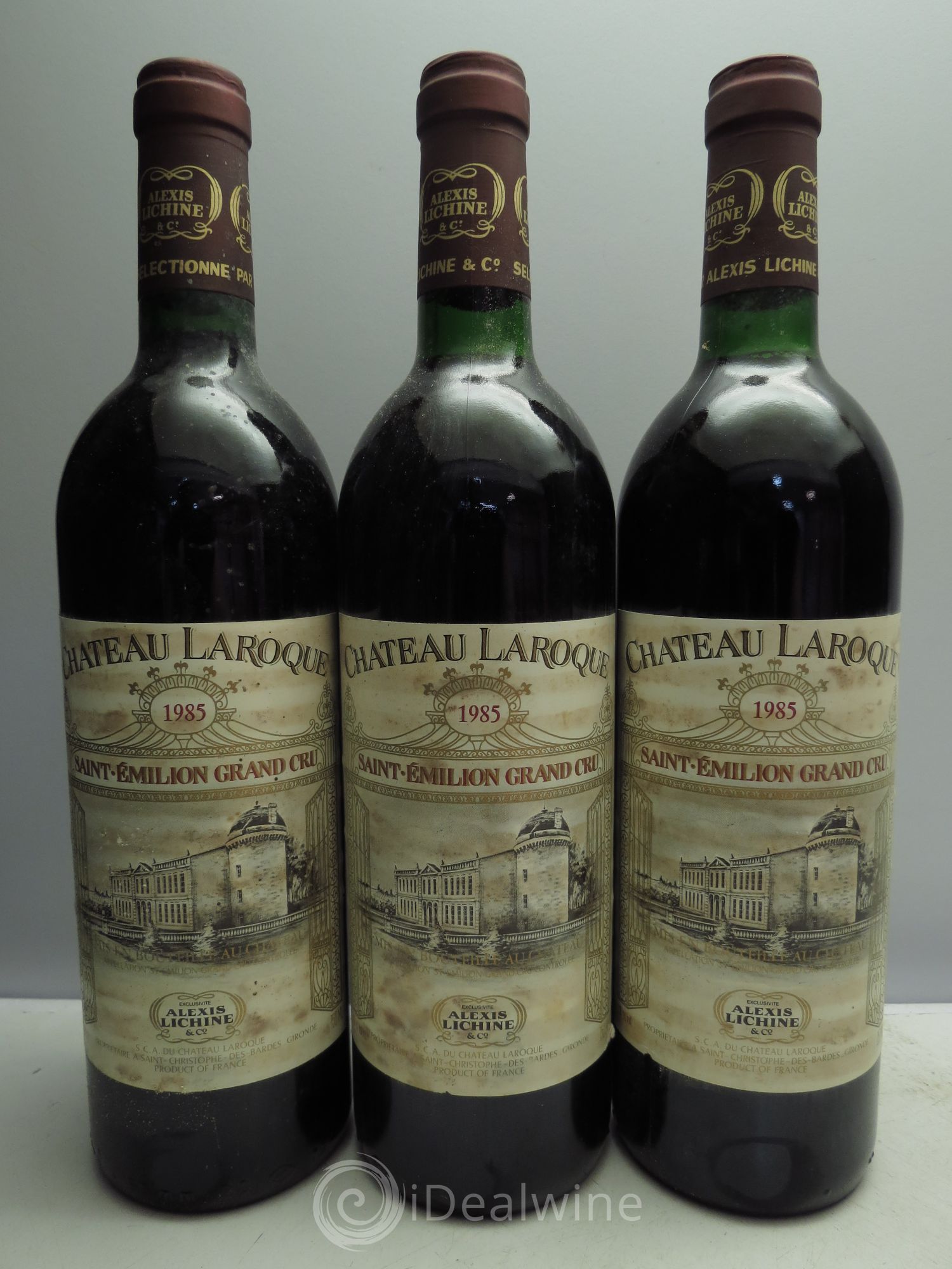 Château Laroque Grand Cru Classé 1985 - Lot de 3 bouteilles - 0