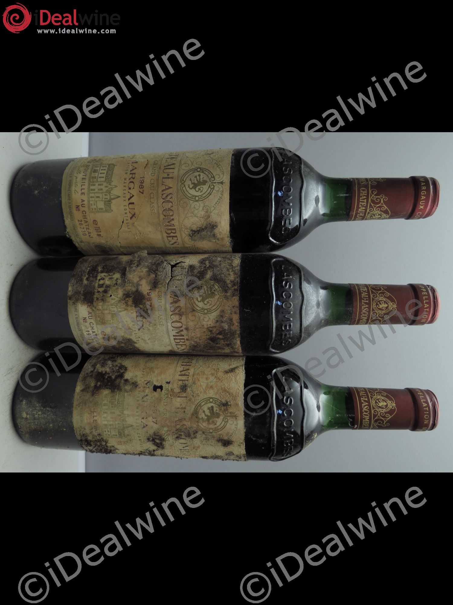 Château Lascombes 2ème Grand Cru Classé 1987 - Lot de 3 bouteilles - 0