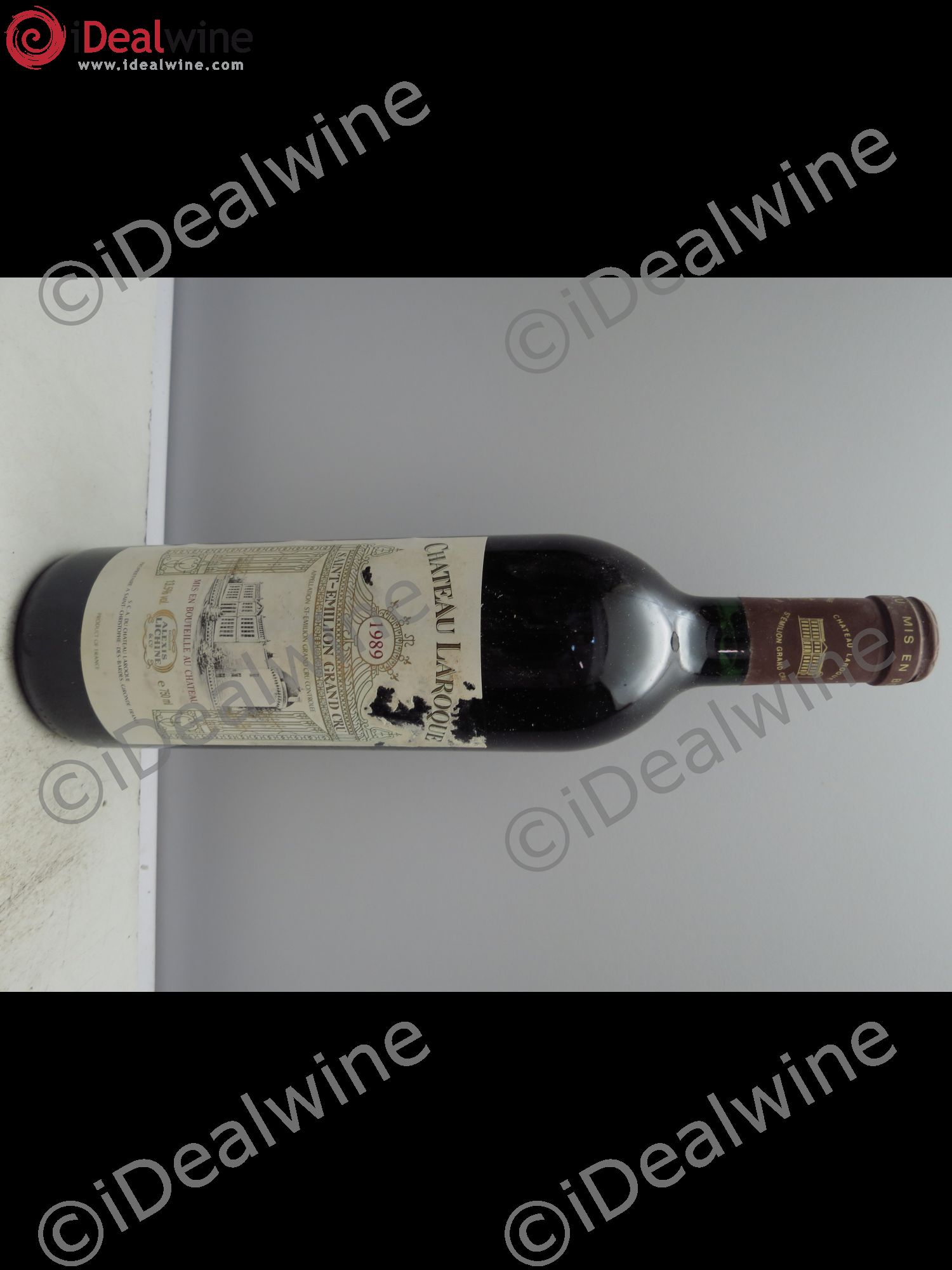 Château Laroque Grand Cru Classé (Cb sans couvercle) 1989 - Lot de 12 bouteilles - 0