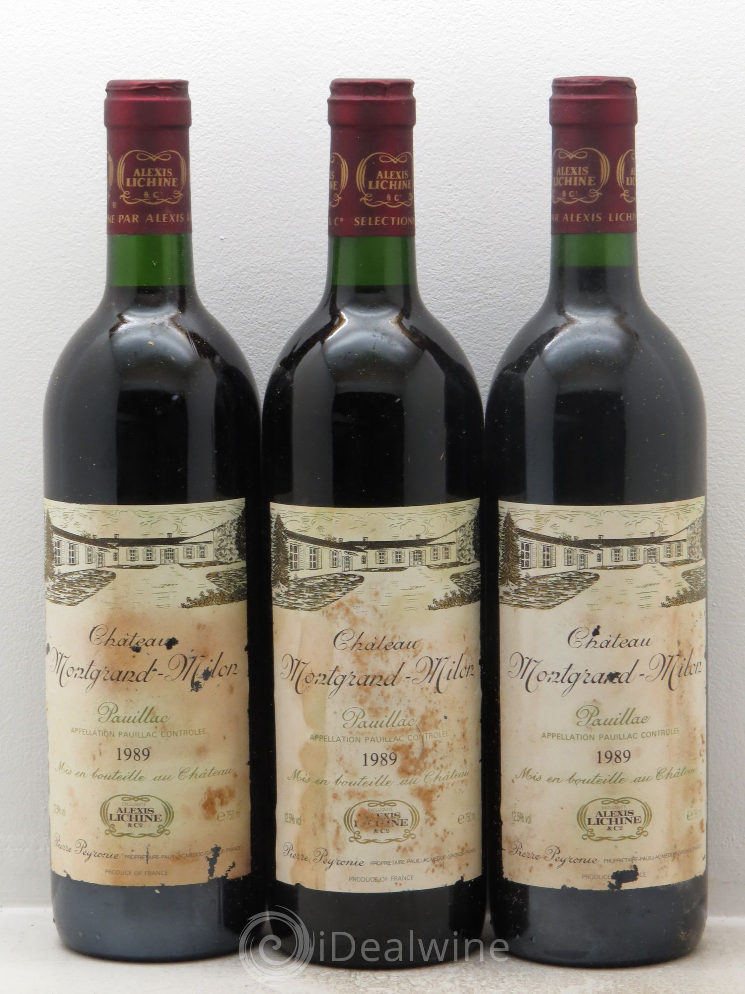 Pauillac Mongrand Milon 1989 - Posten von 3 Flaschen - 0